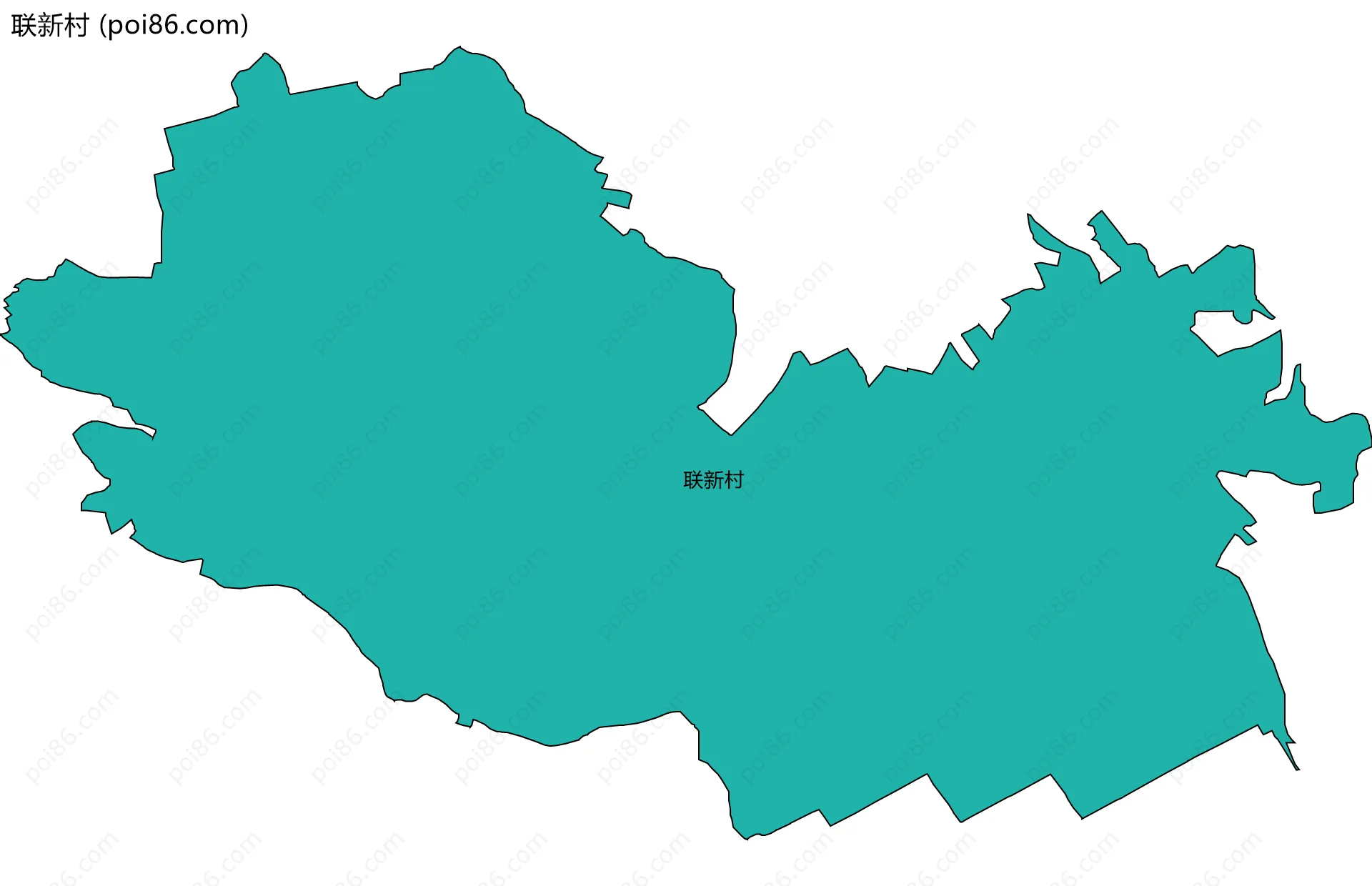 联新村边界地图