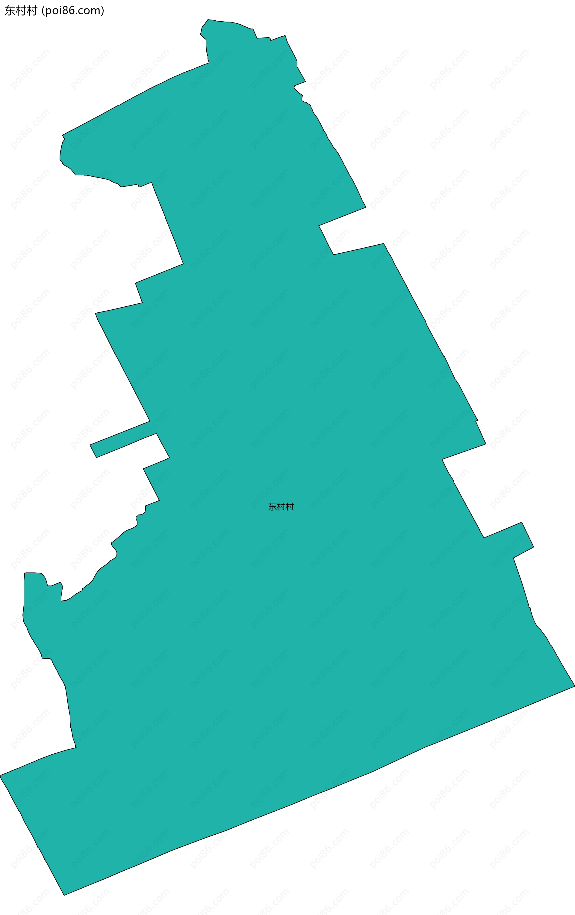 东村村边界地图