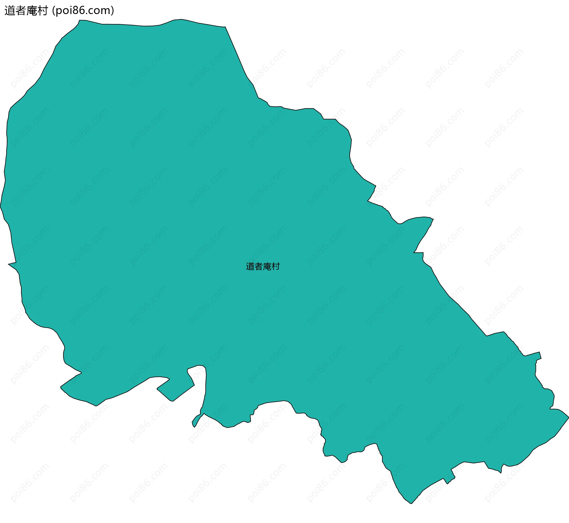 道者庵村边界地图