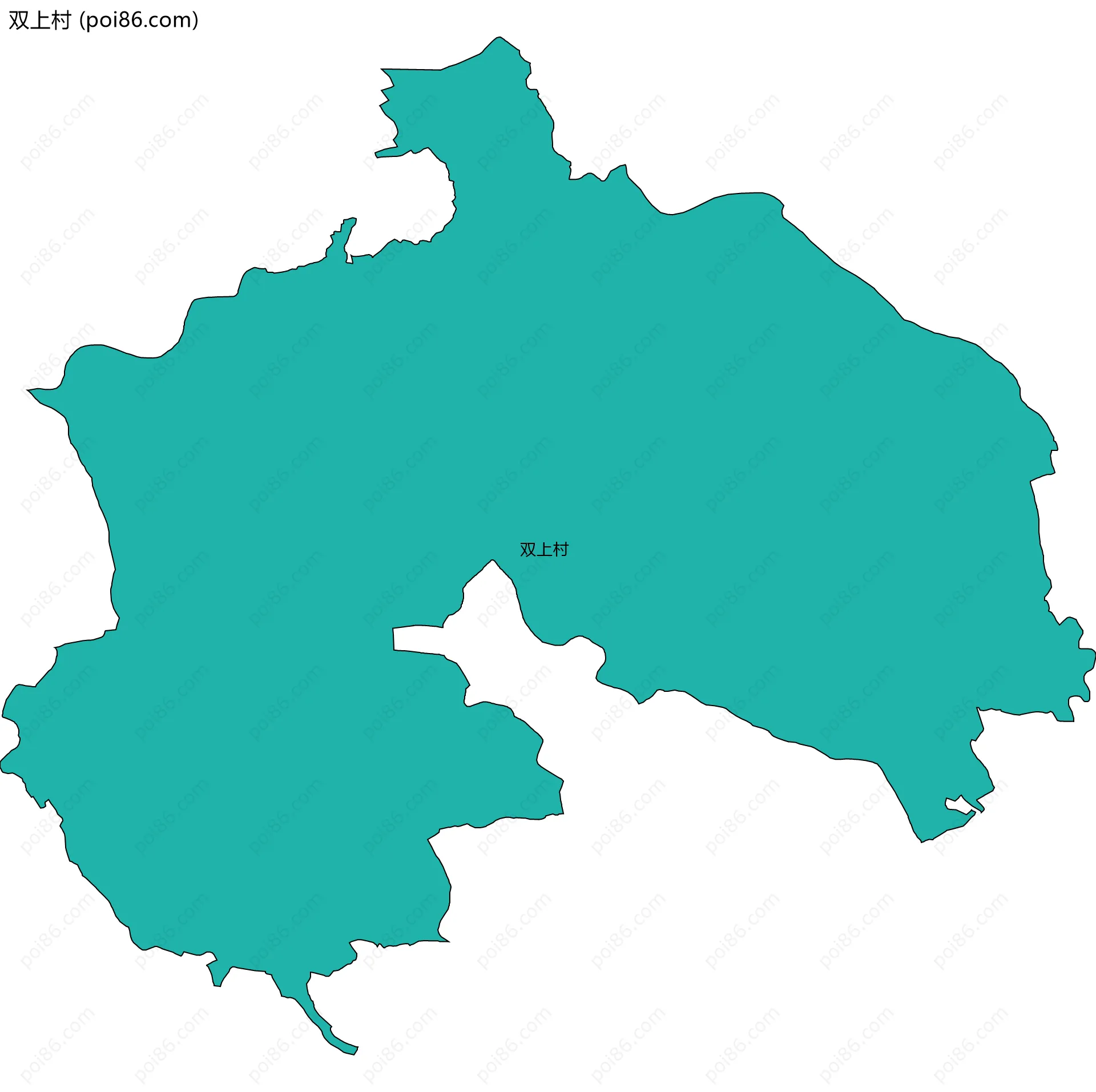 双上村边界地图