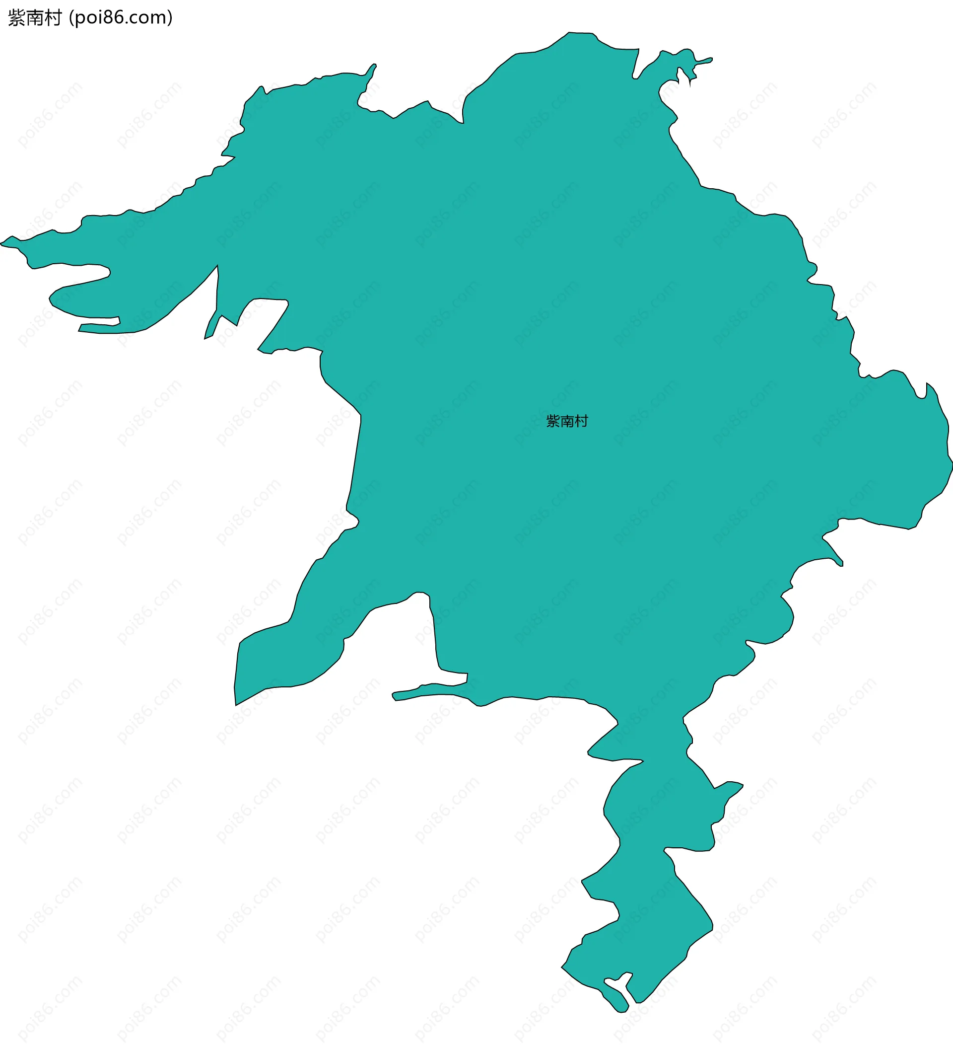 紫南村边界地图