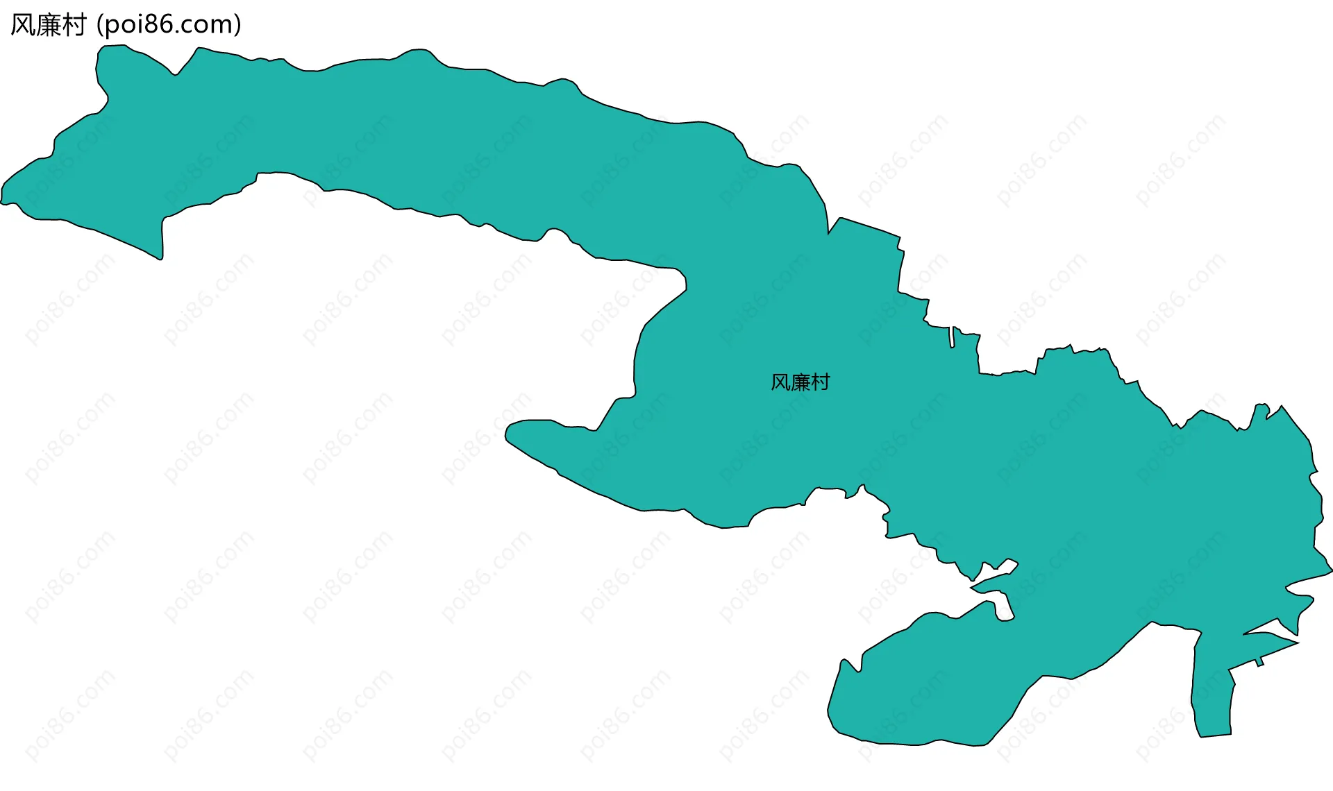 风廉村边界地图