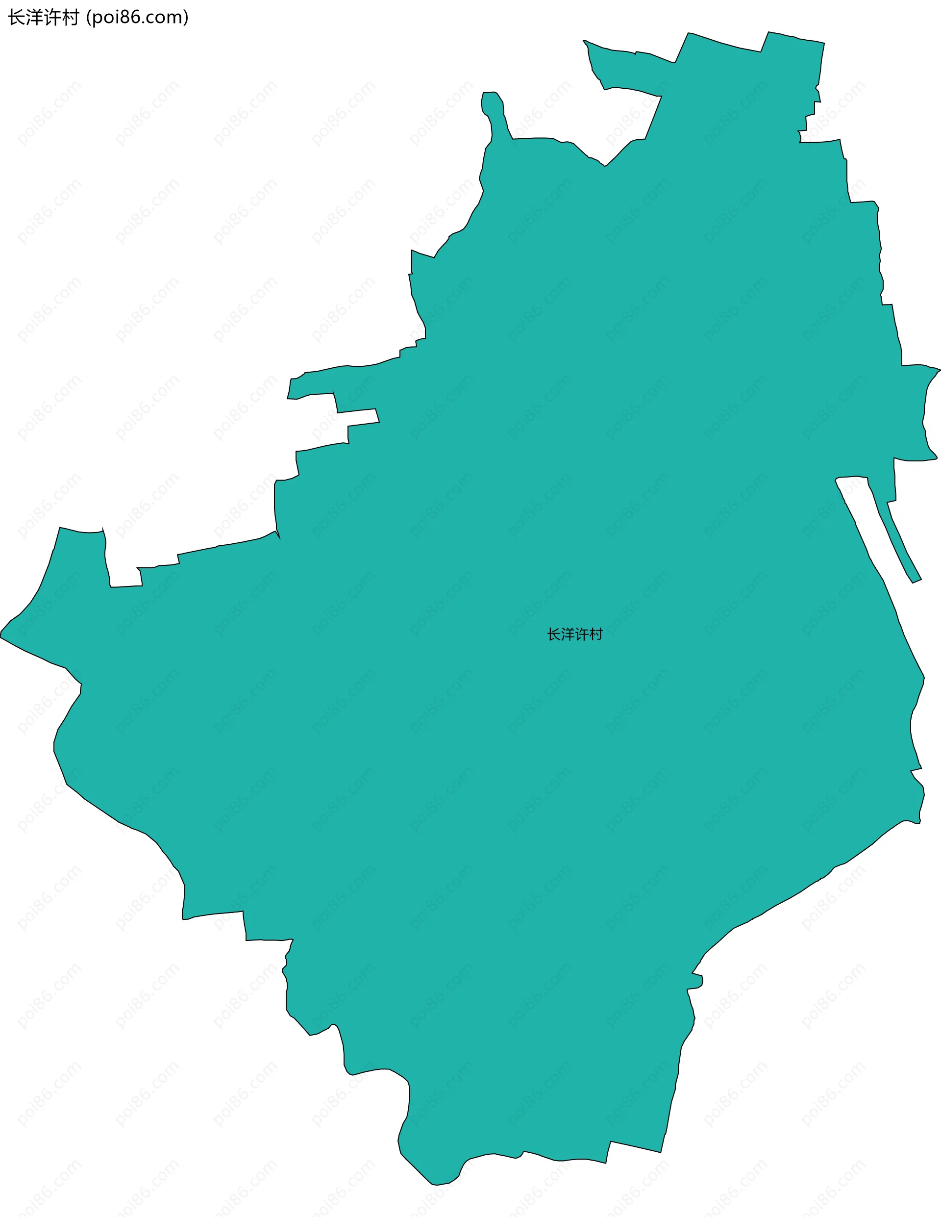 长洋许村边界地图