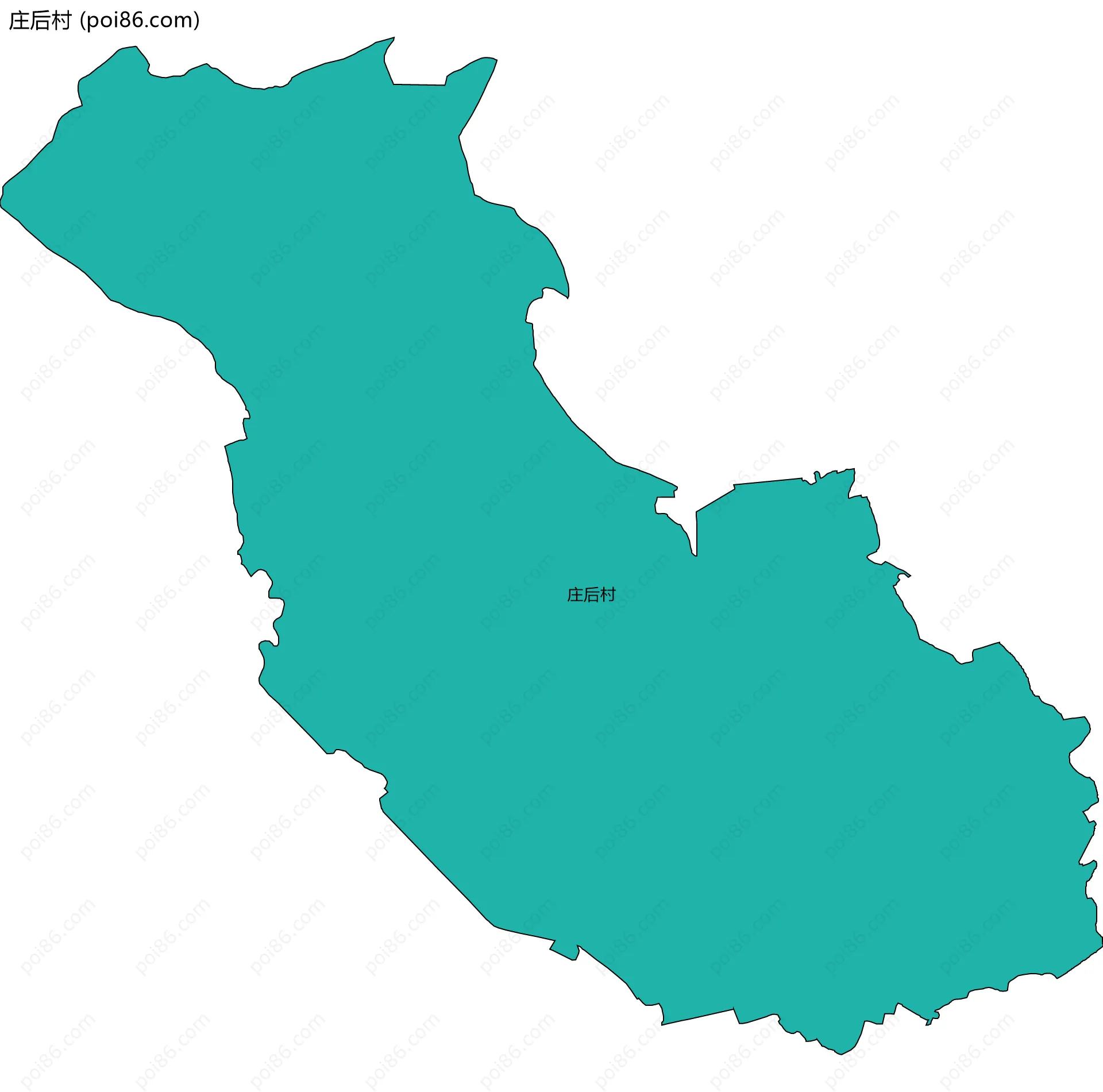 庄后村边界地图
