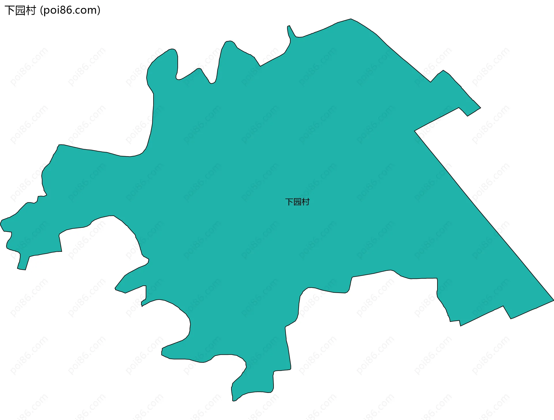下园村边界地图