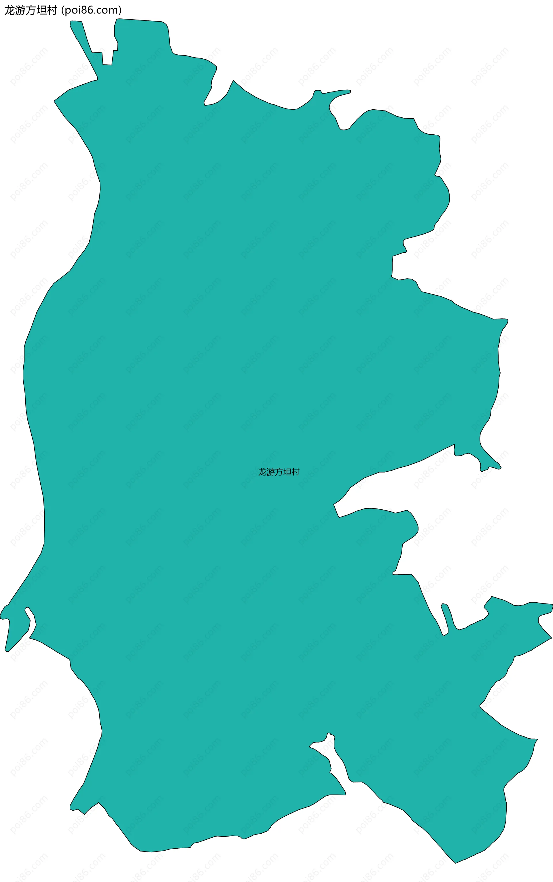 龙游方坦村边界地图