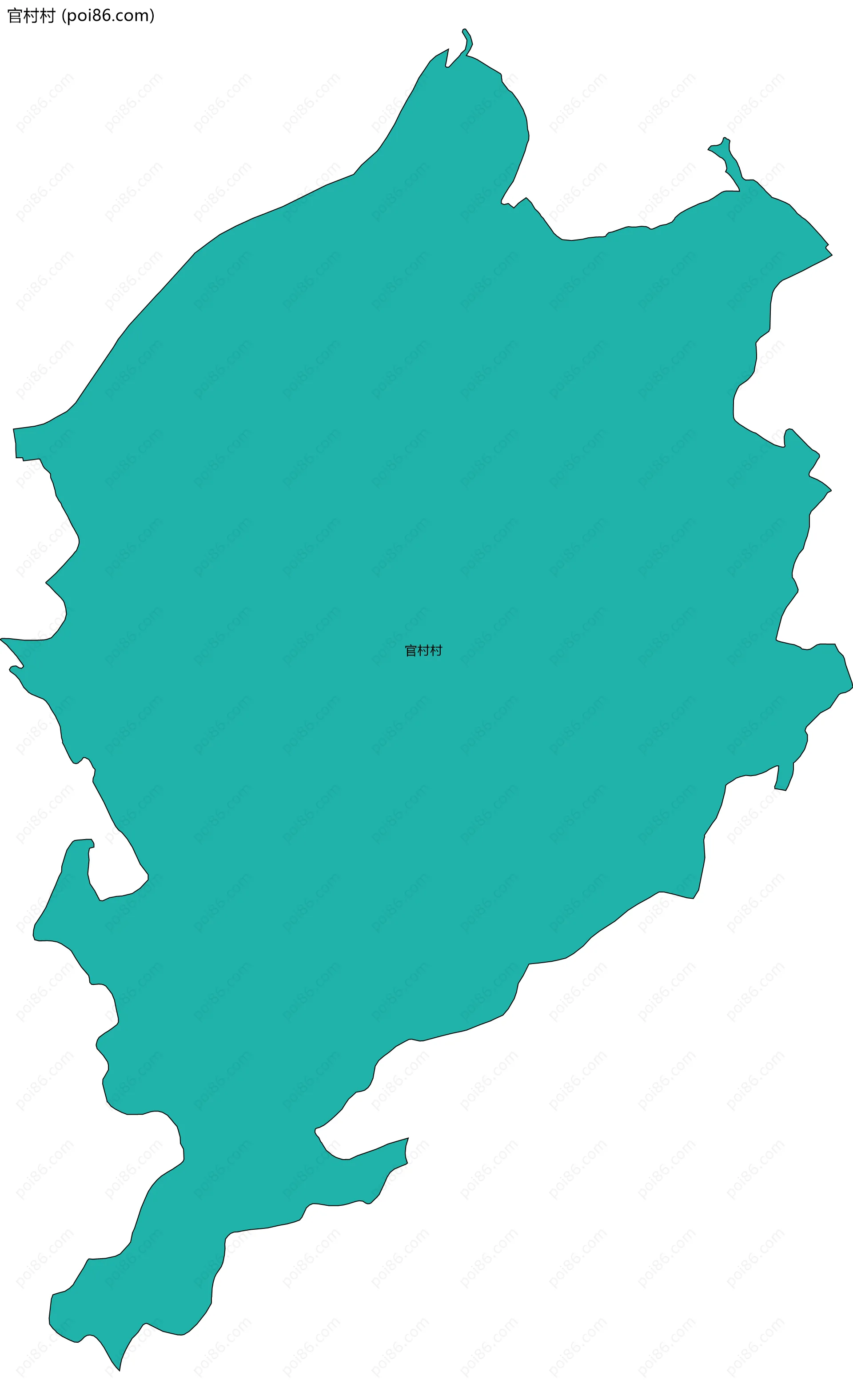 官村村边界地图