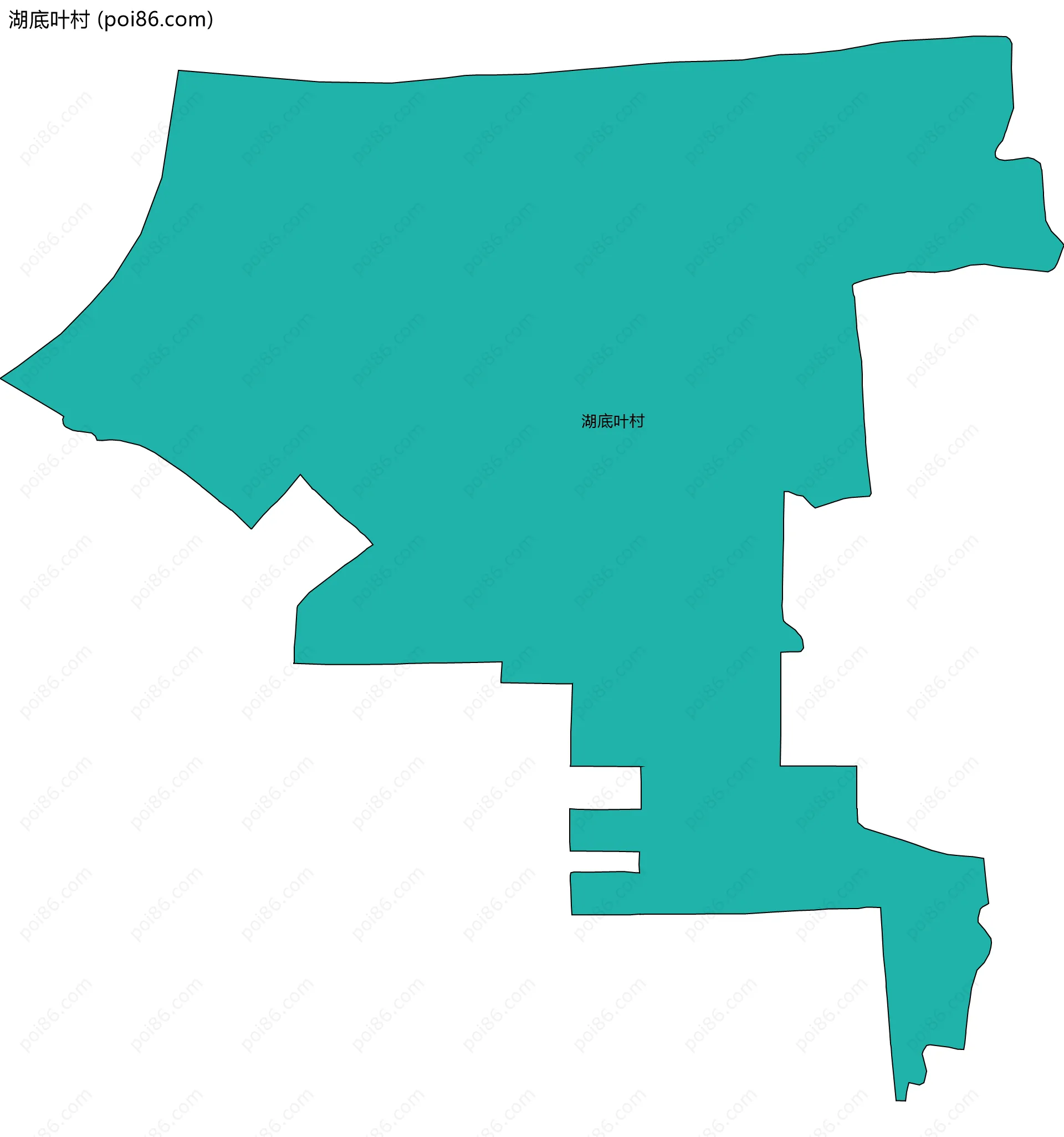 湖底叶村边界地图