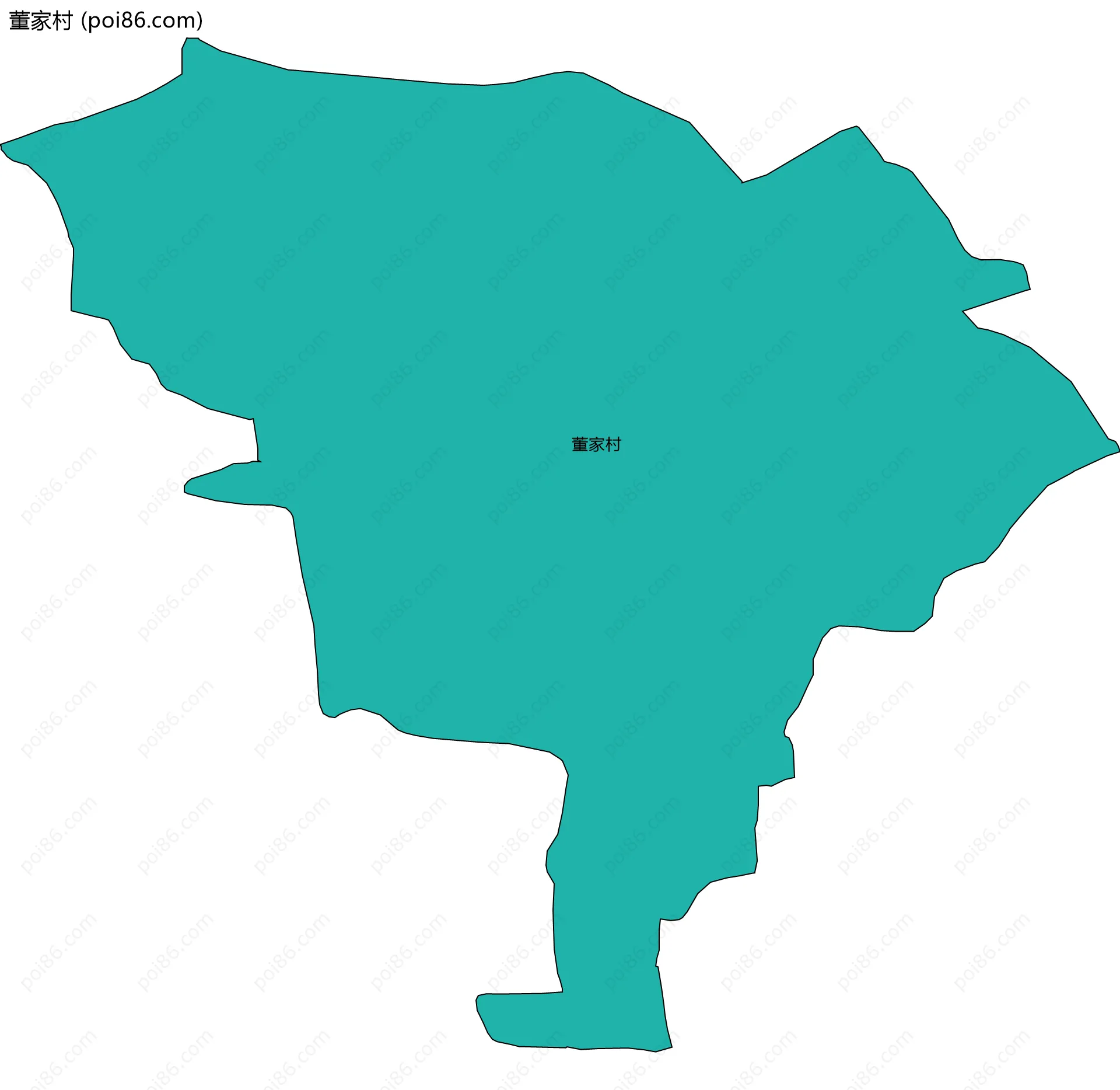 董家村边界地图