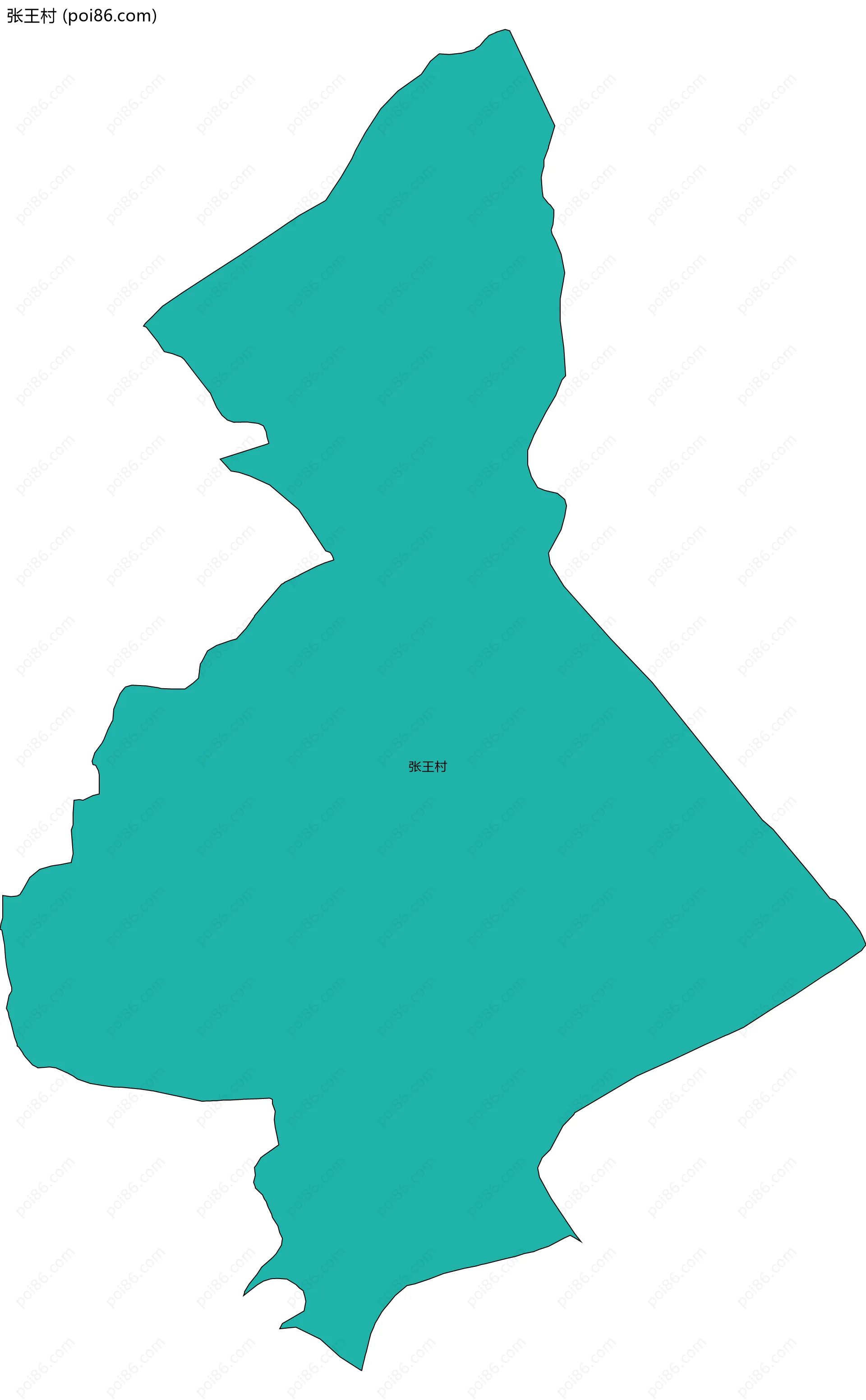 张王村边界地图