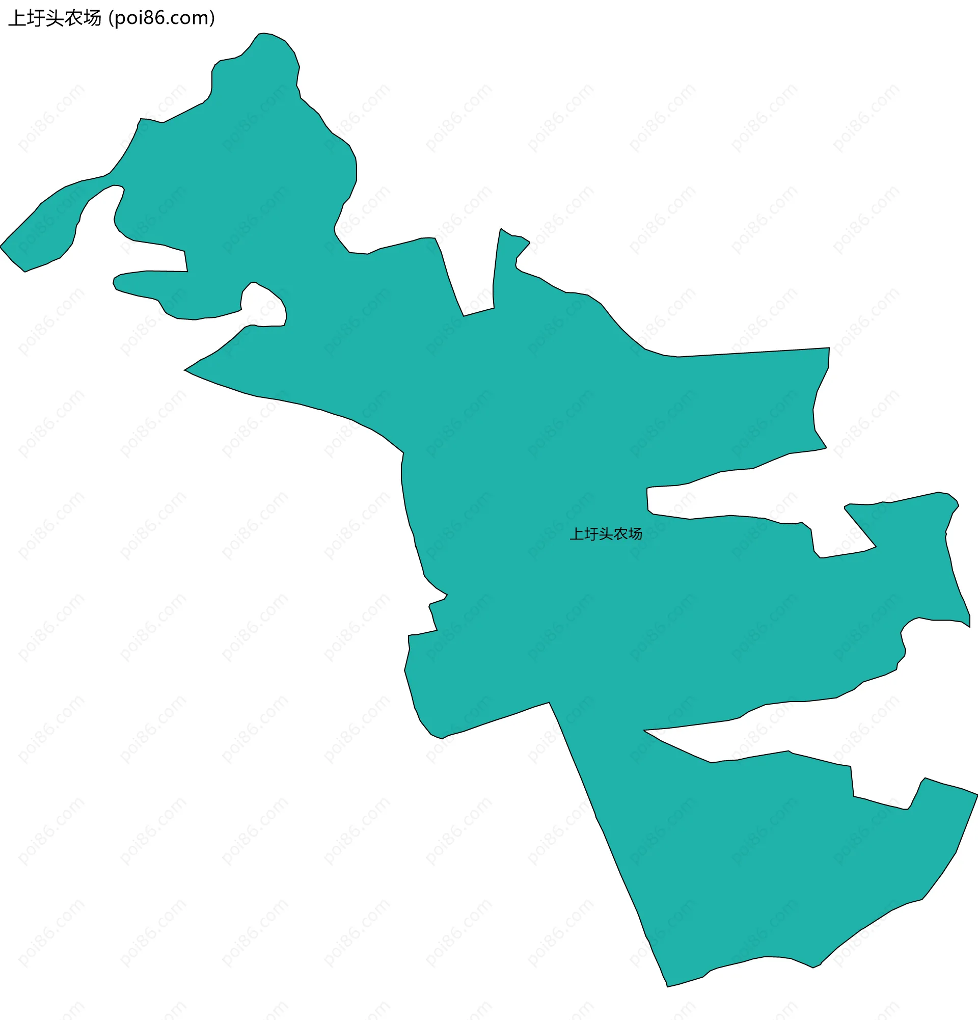 上圩头农场边界地图