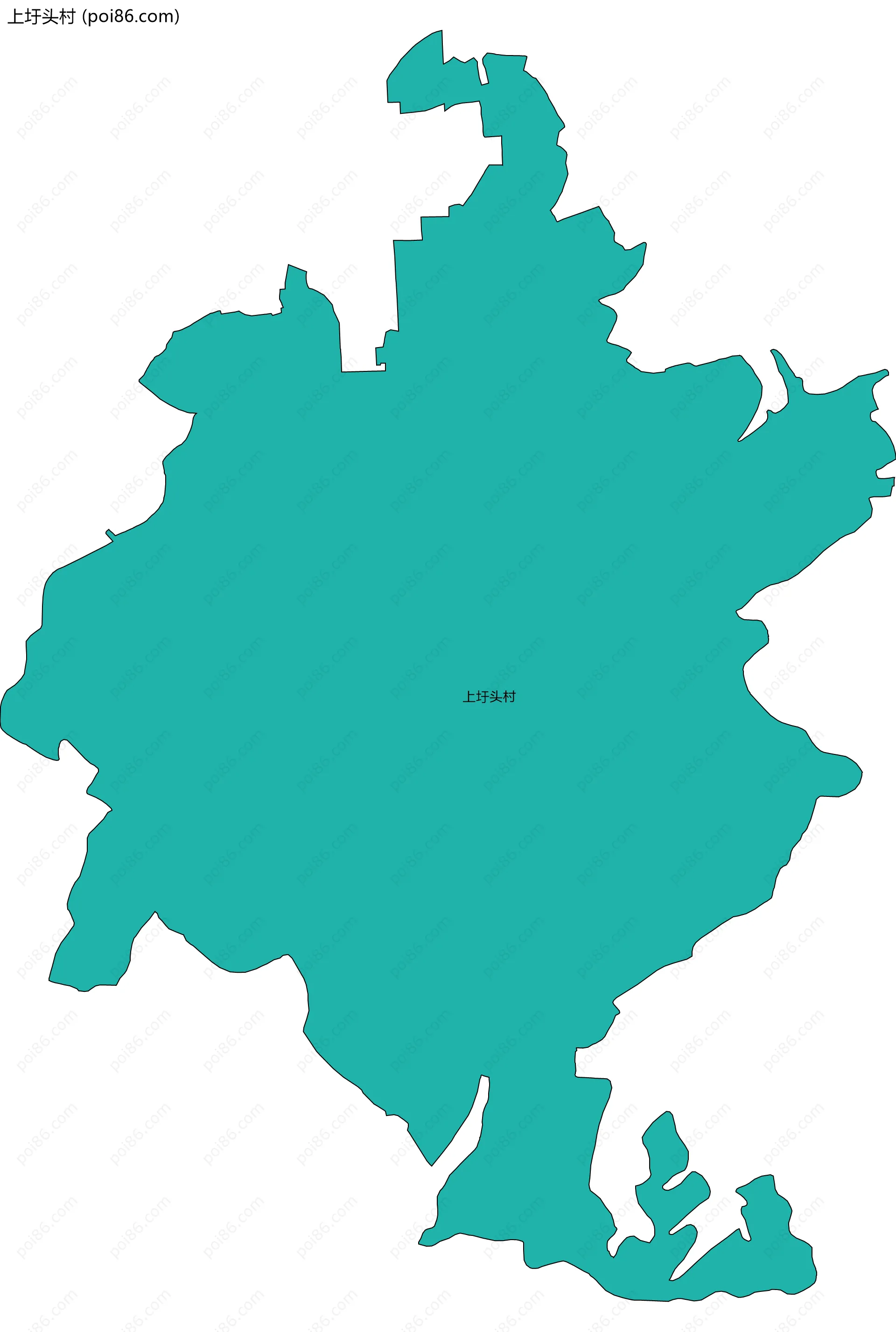 上圩头村边界地图