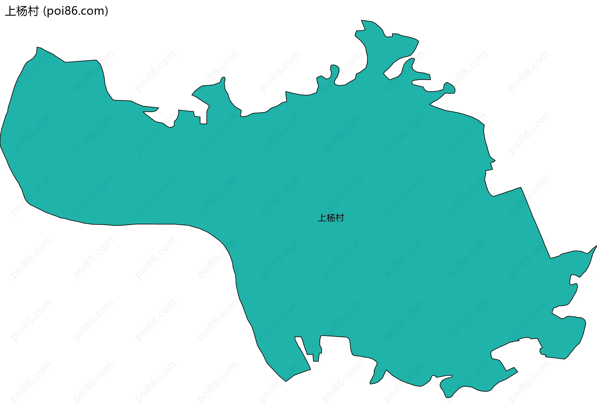 上杨村边界地图