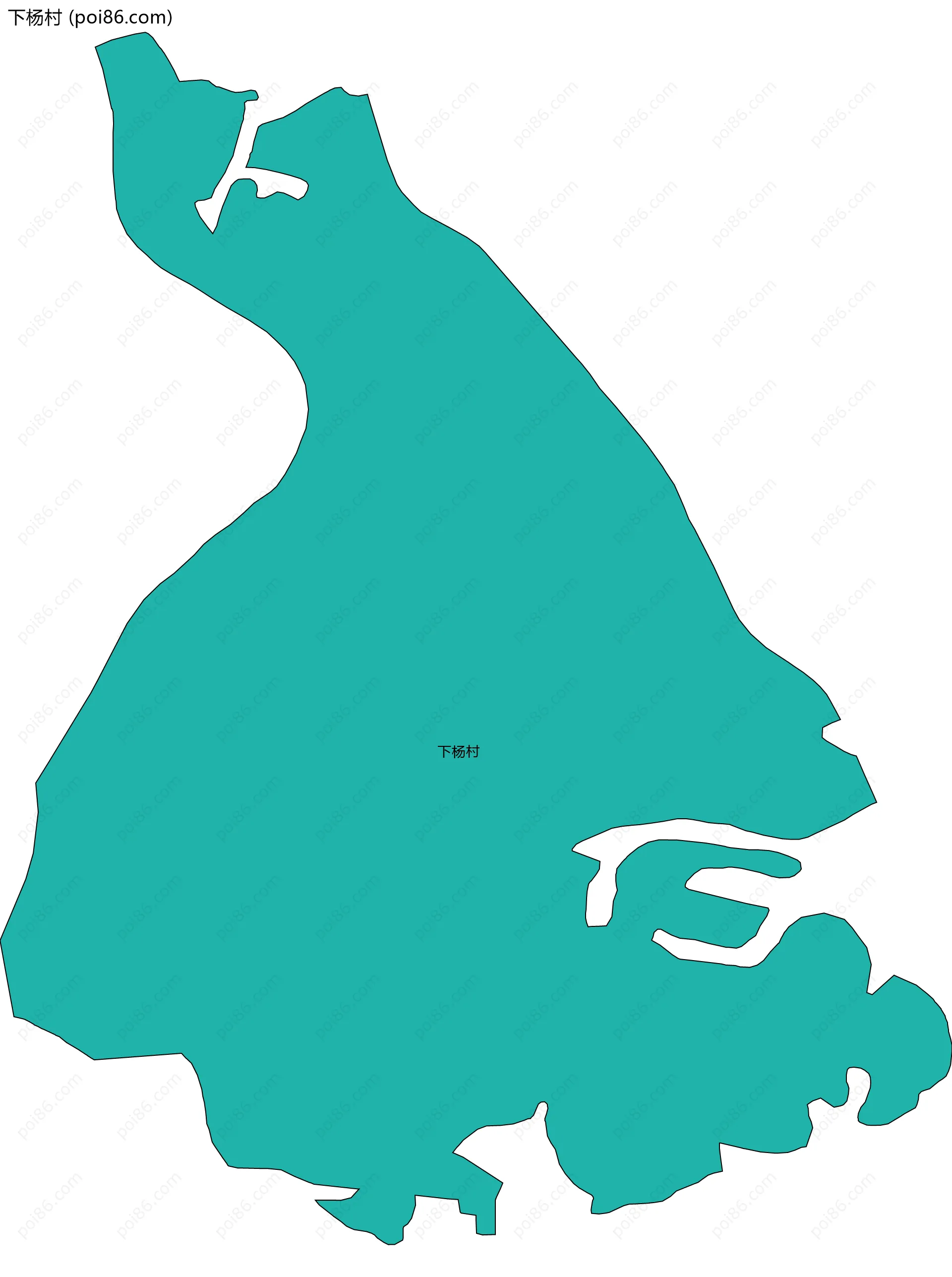 下杨村边界地图