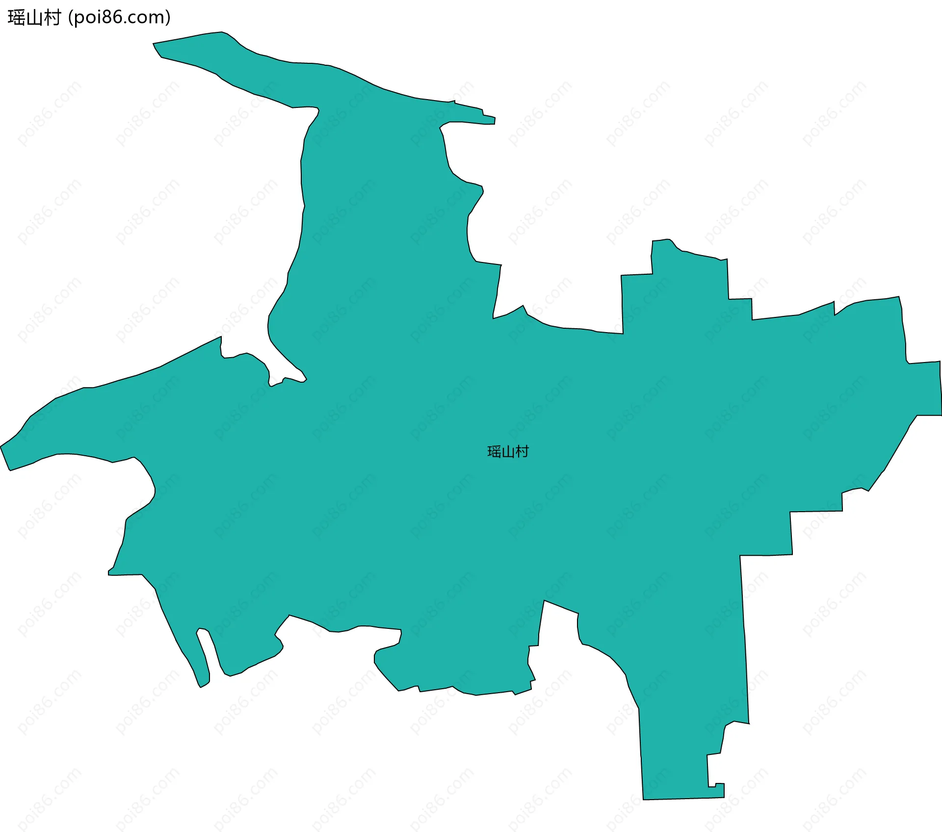 瑶山村边界地图