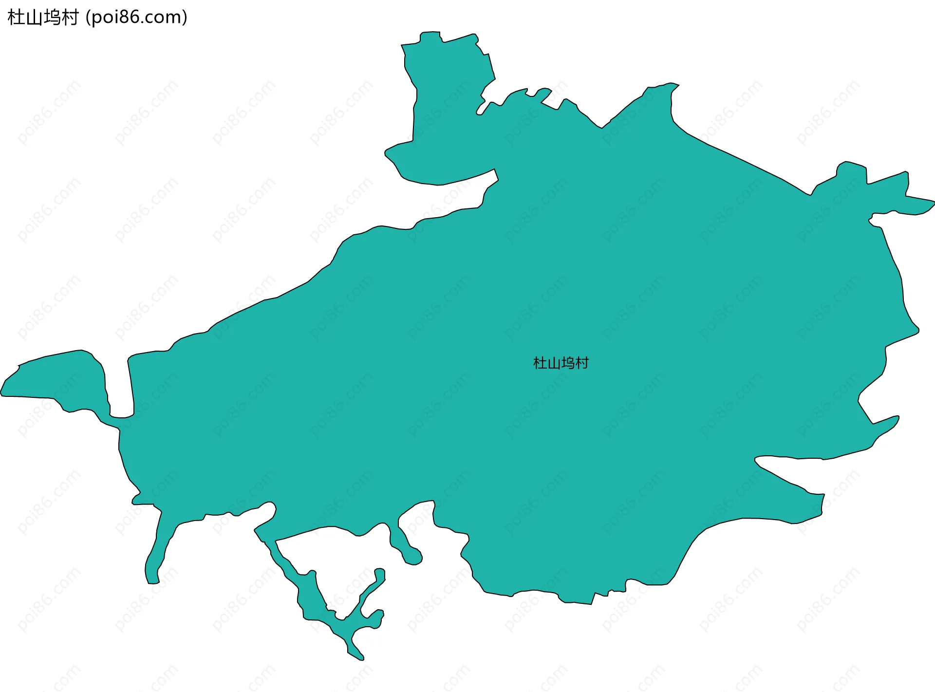 杜山坞村边界地图