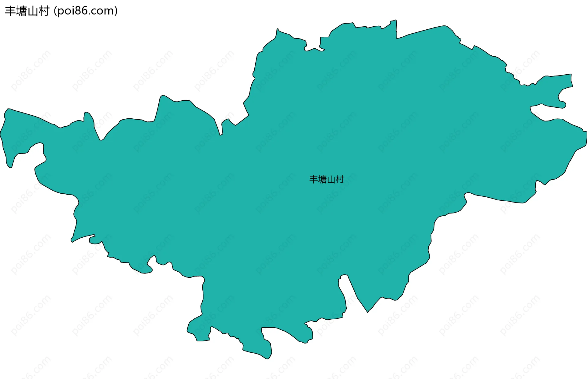 丰塘山村边界地图