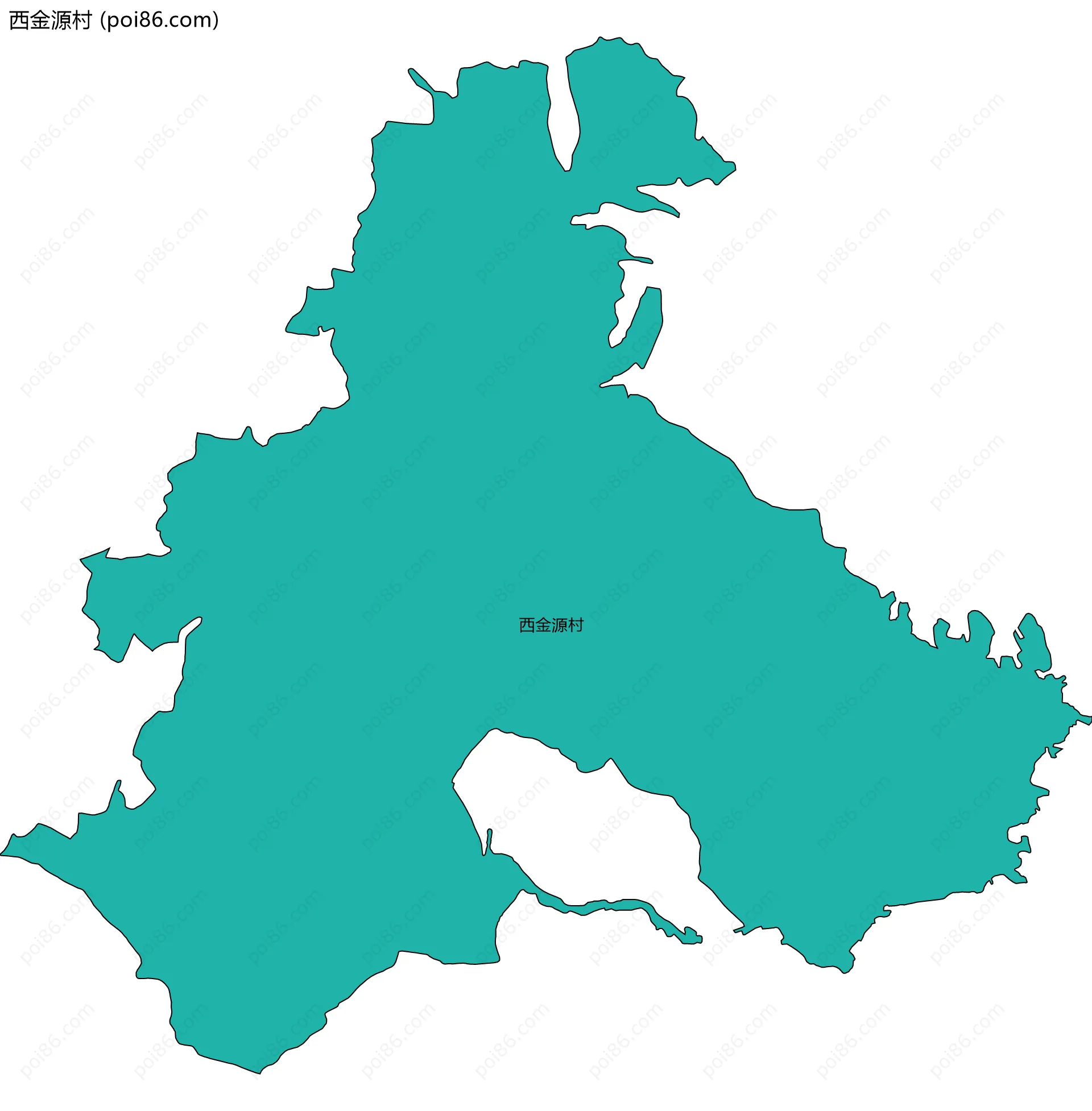 西金源村边界地图