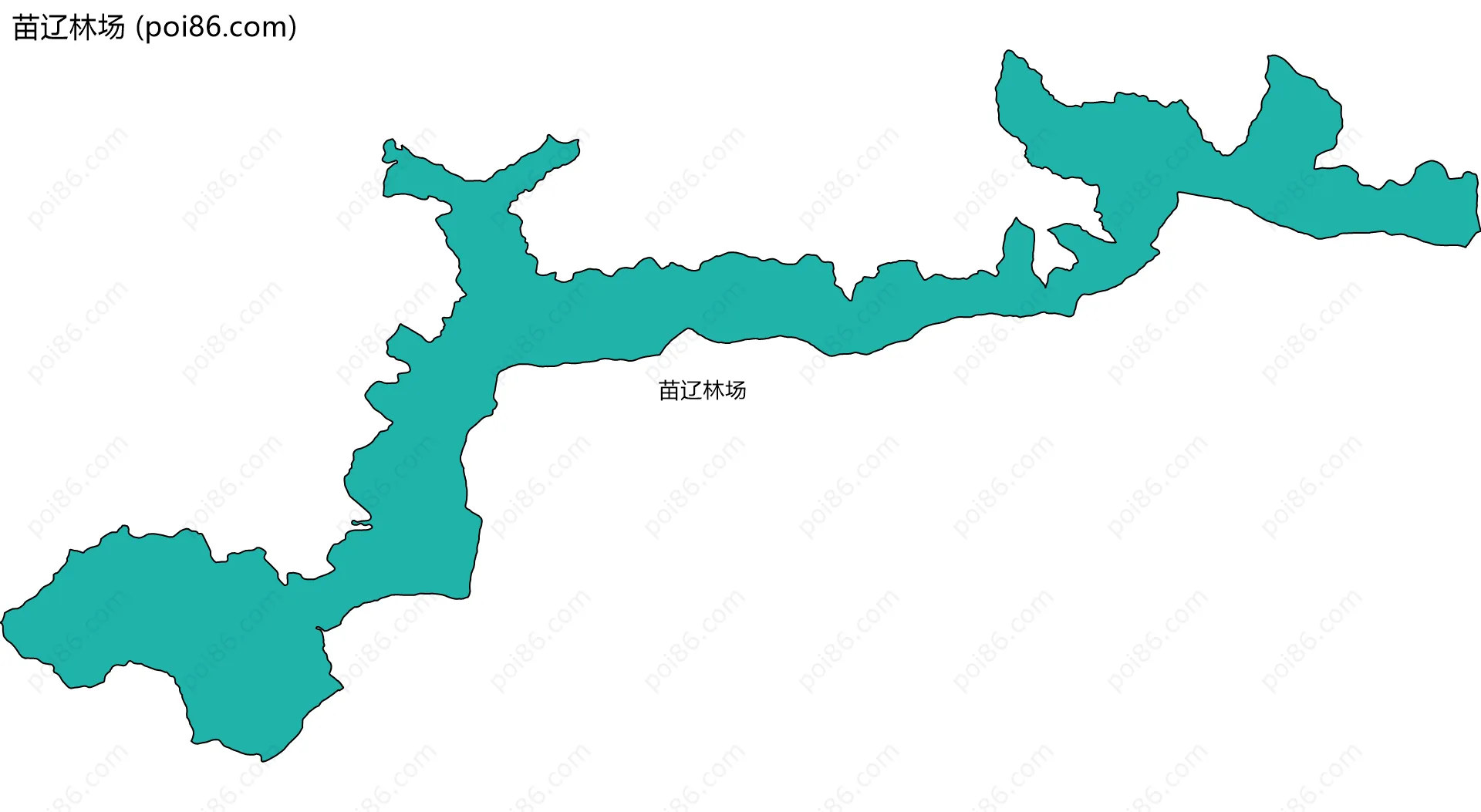 苗辽林场边界地图