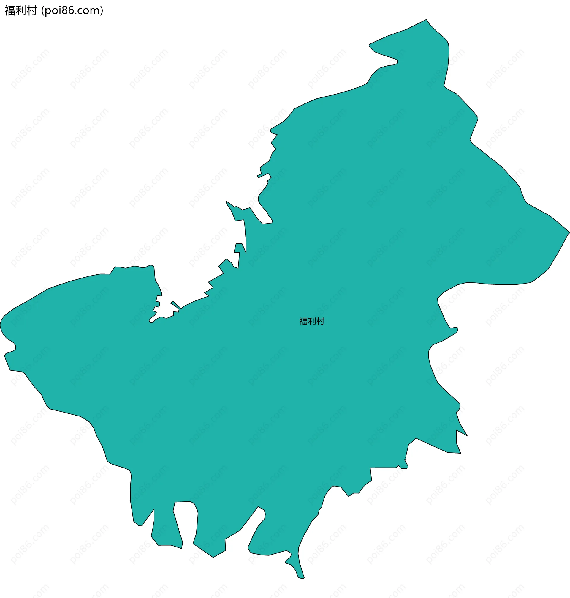 福利村边界地图