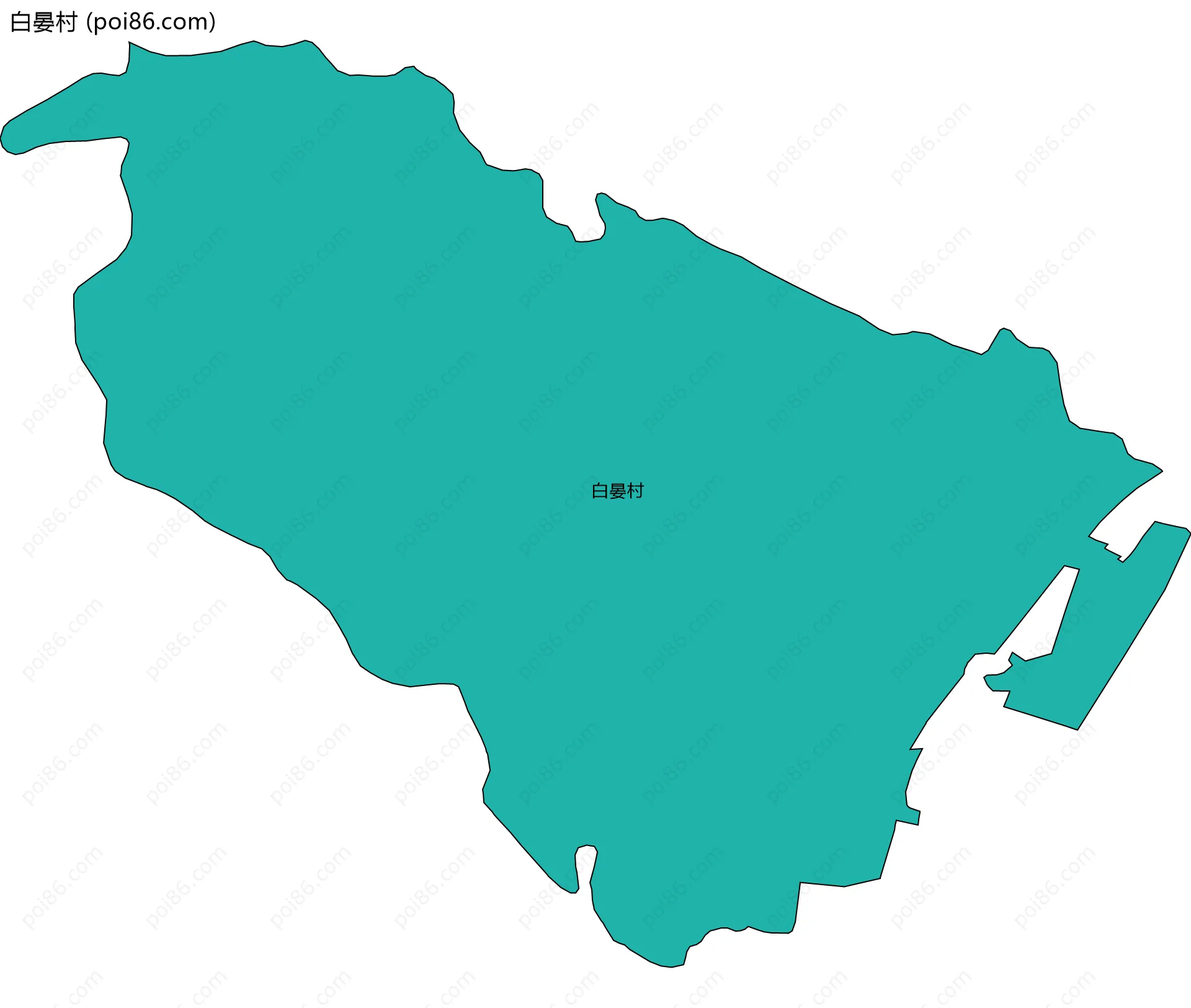 白晏村边界地图