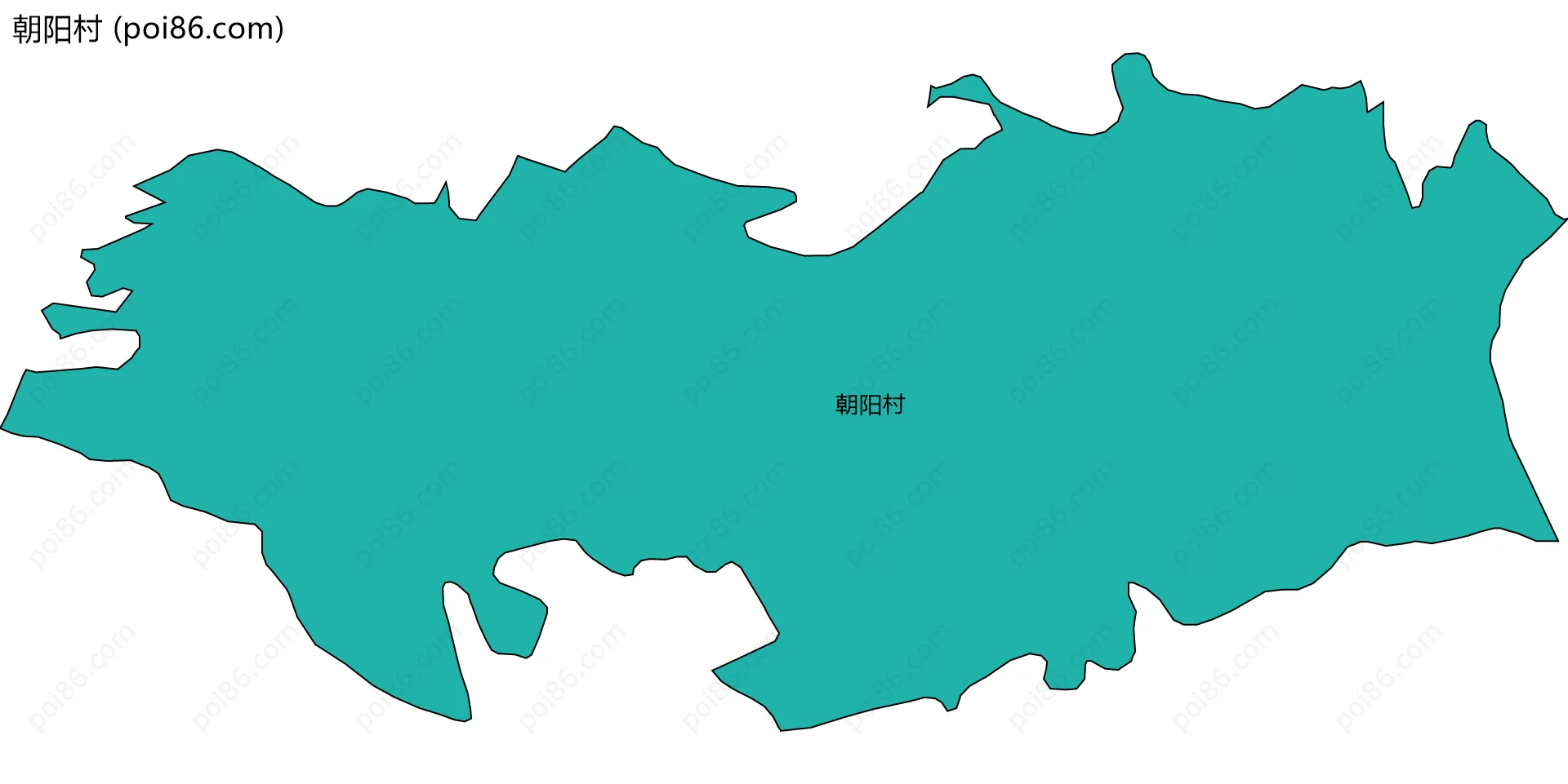 朝阳村边界地图