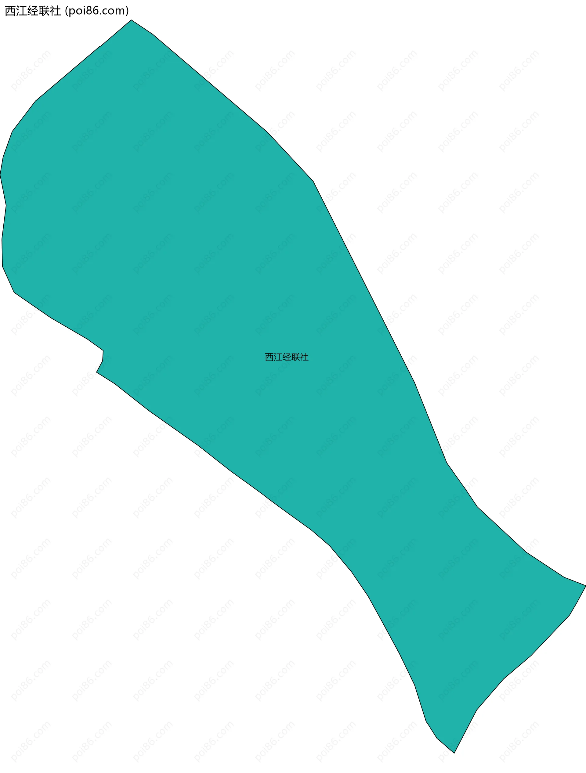 西江经联社边界地图