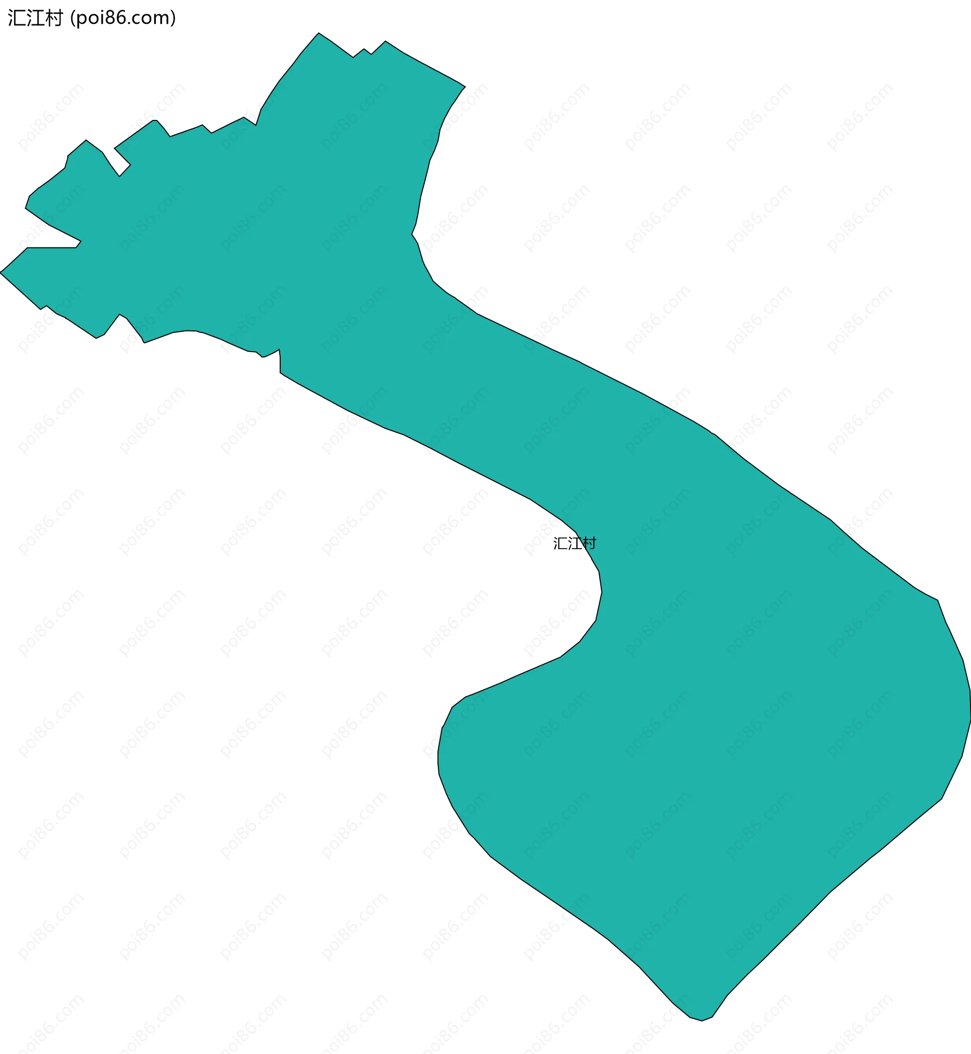 汇江村边界地图