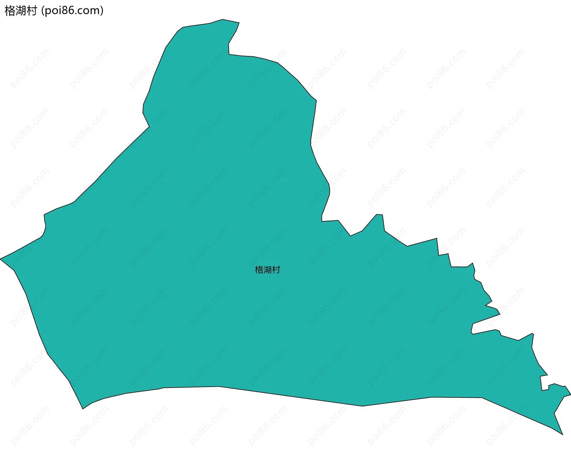 格湖村边界地图
