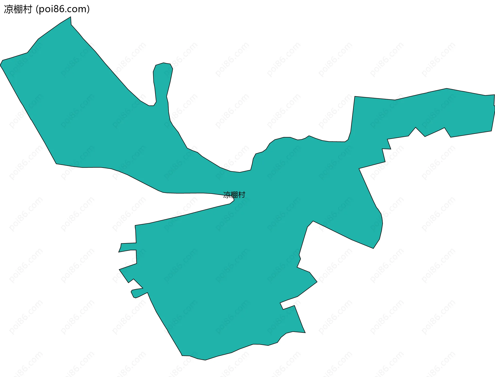 凉棚村边界地图