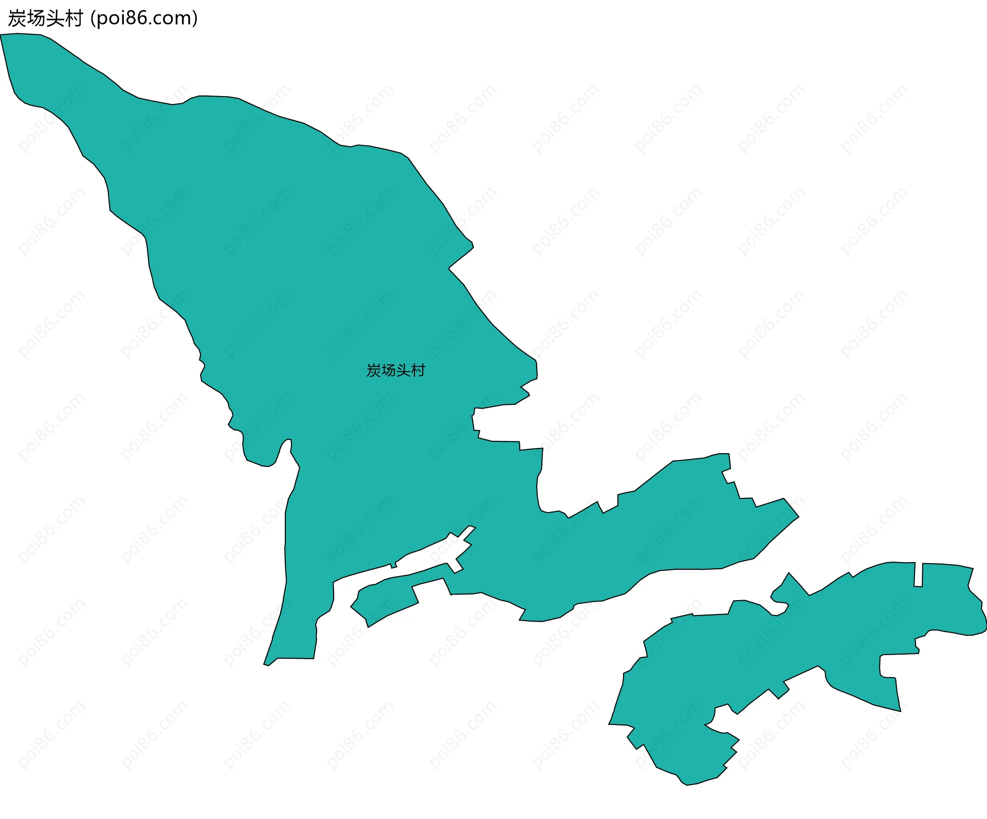 炭场头村边界地图