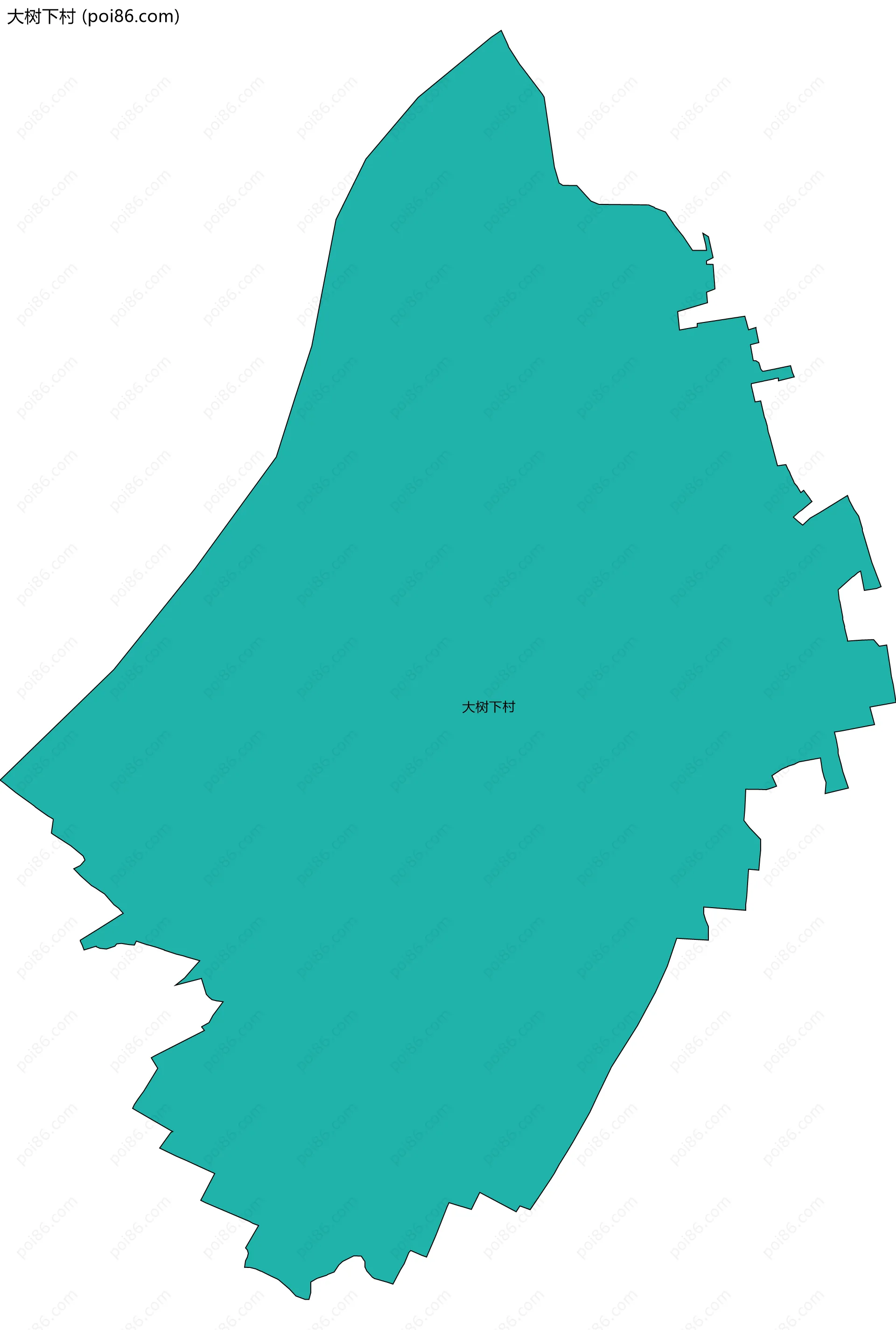 大树下村边界地图