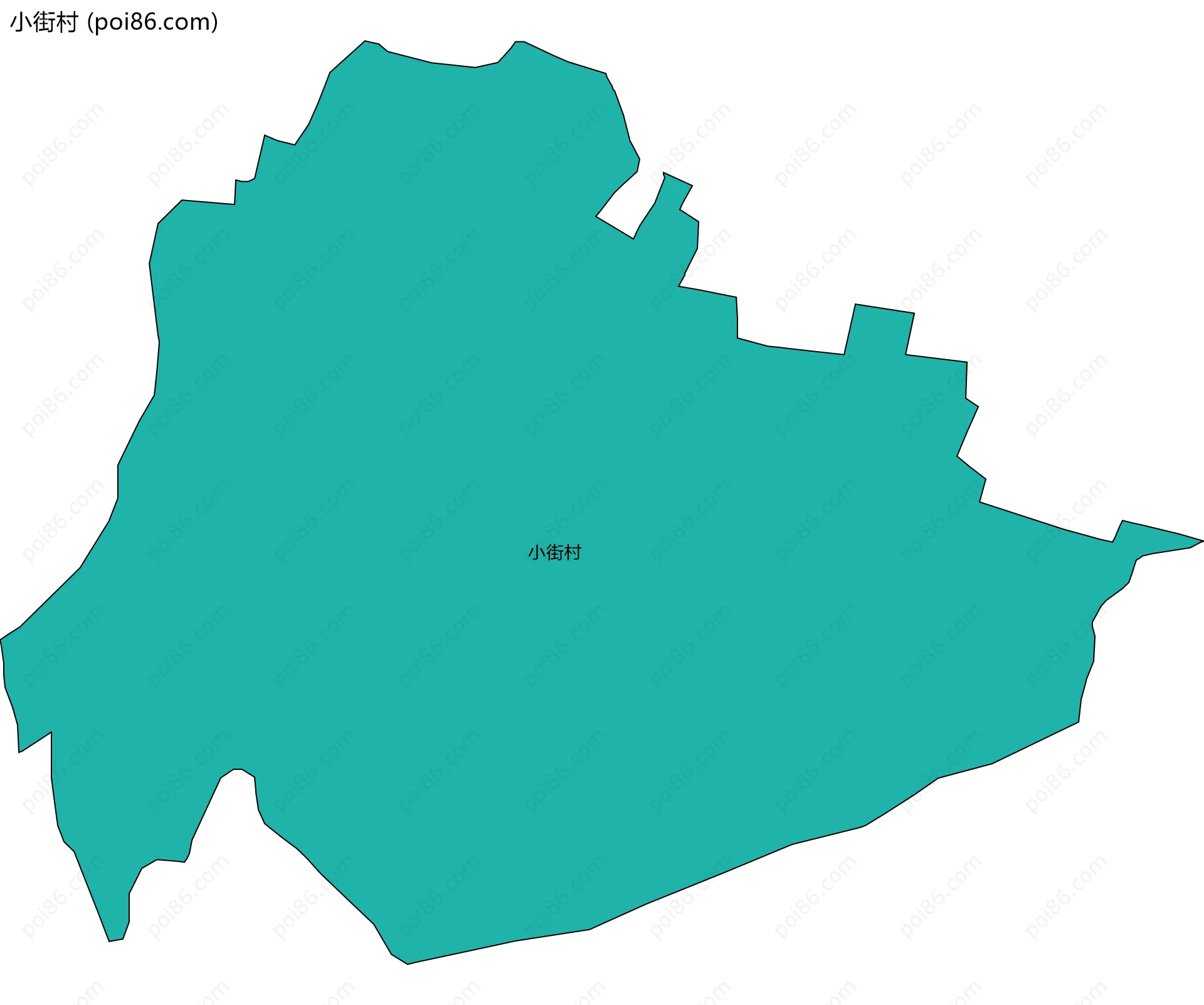 小街村边界地图