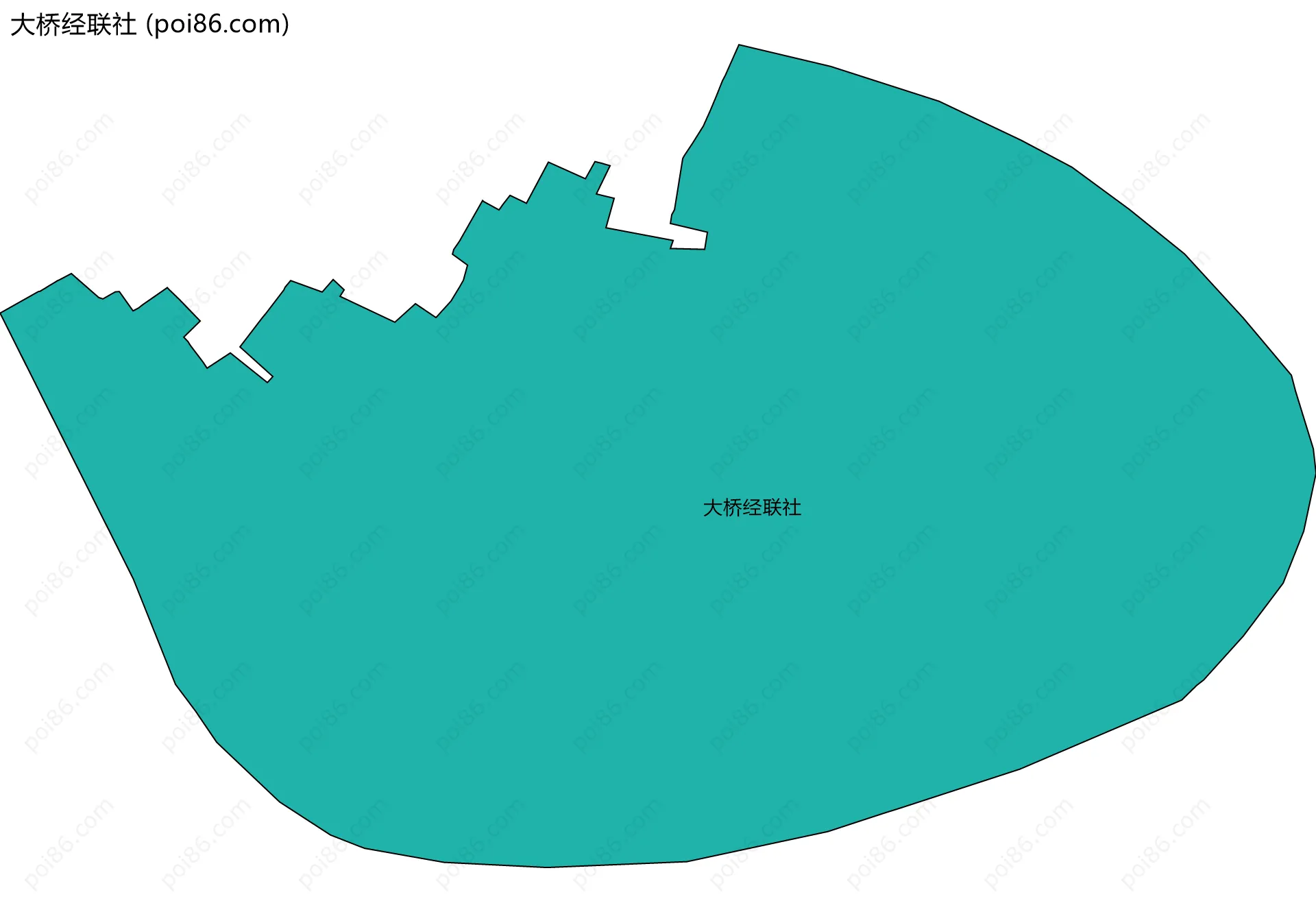 大桥经联社边界地图