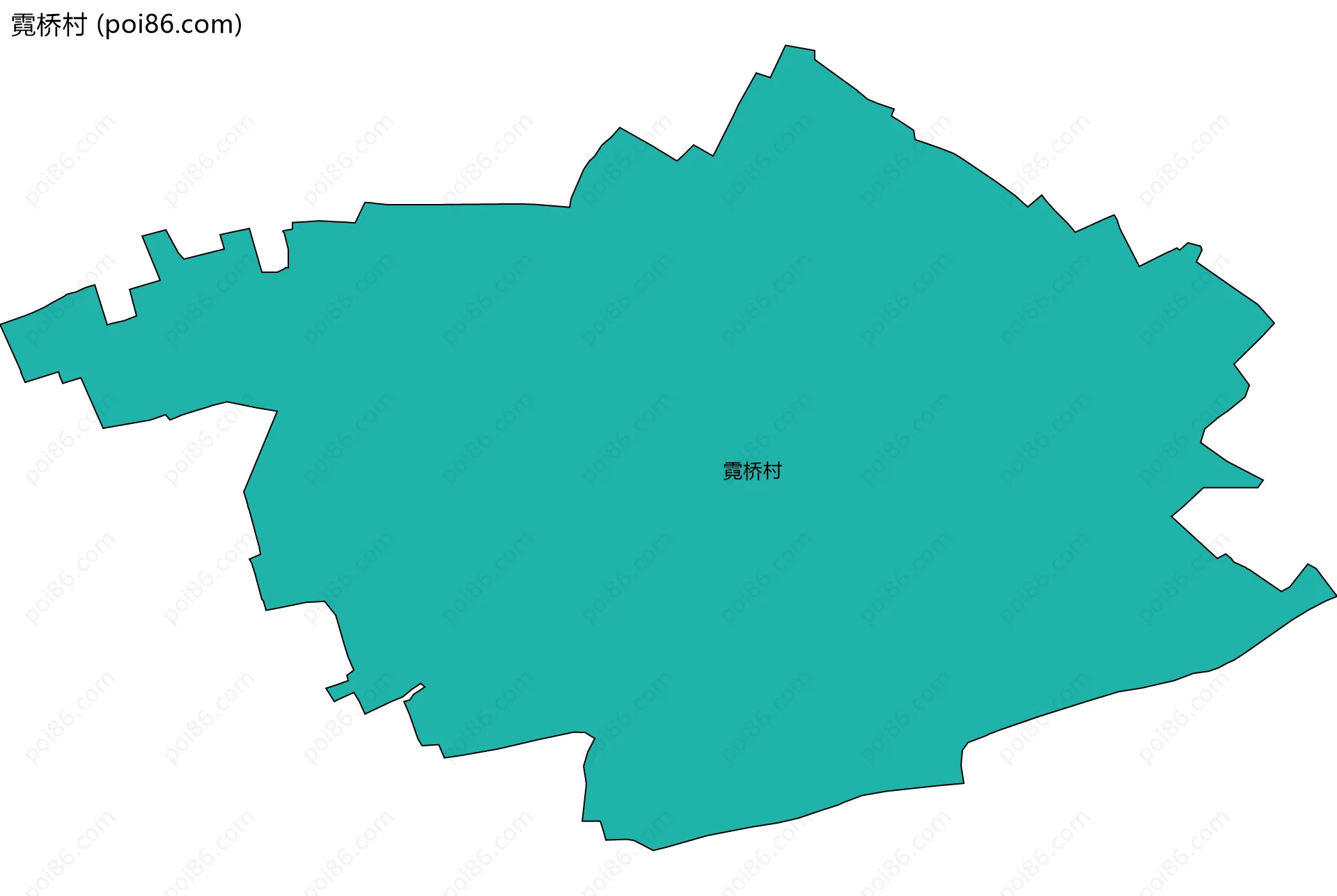 霓桥村边界地图