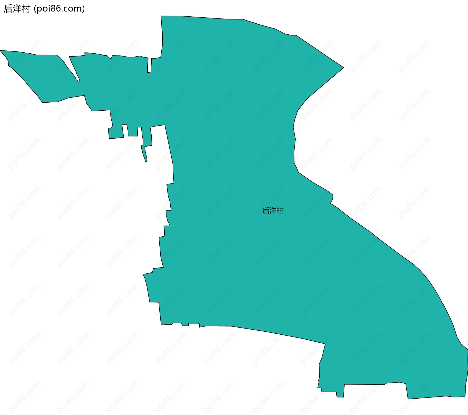 后洋村边界地图