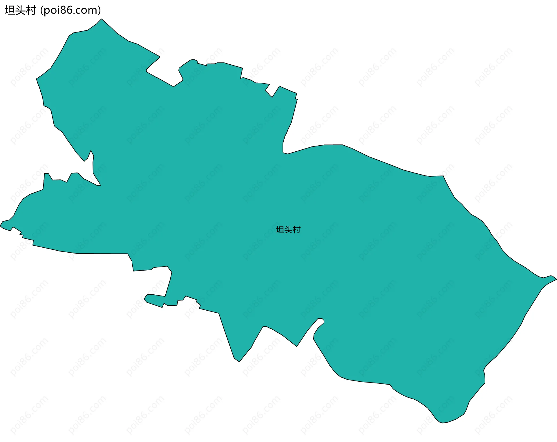 坦头村边界地图