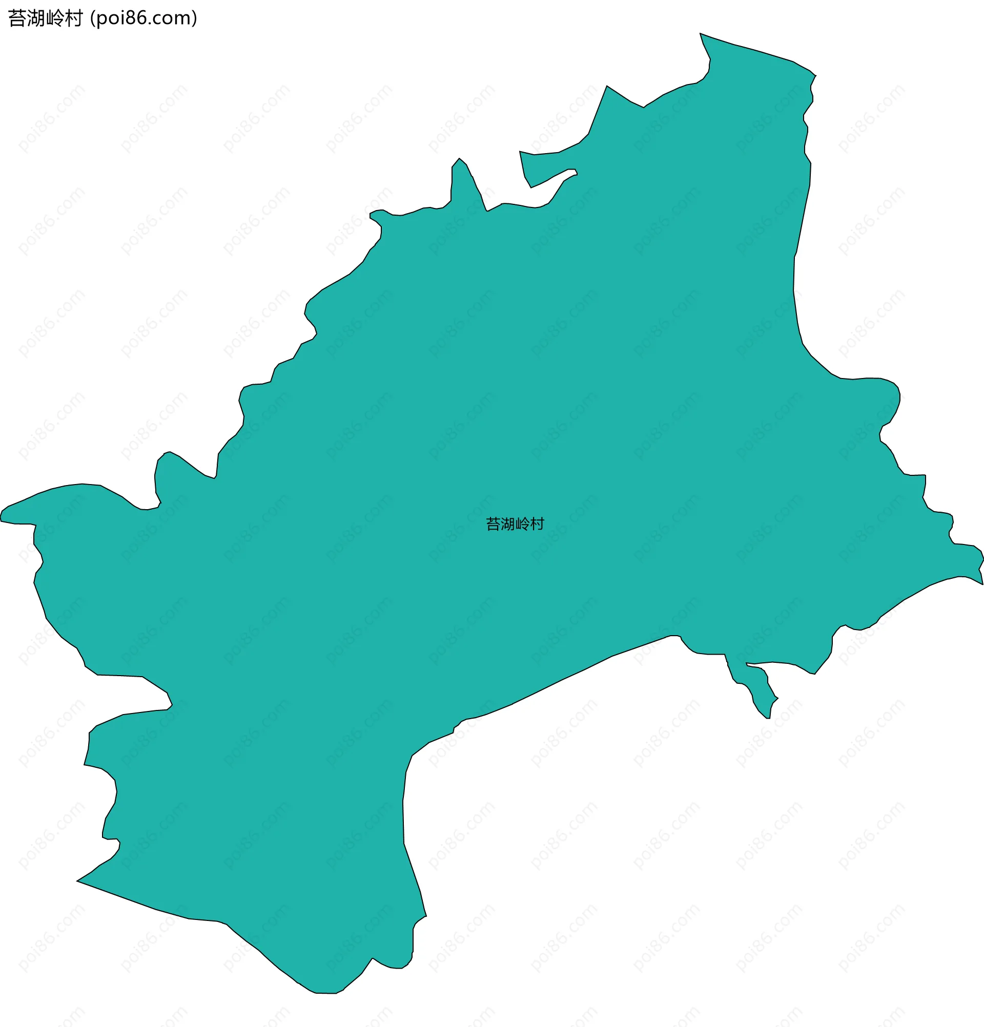 苔湖岭村边界地图