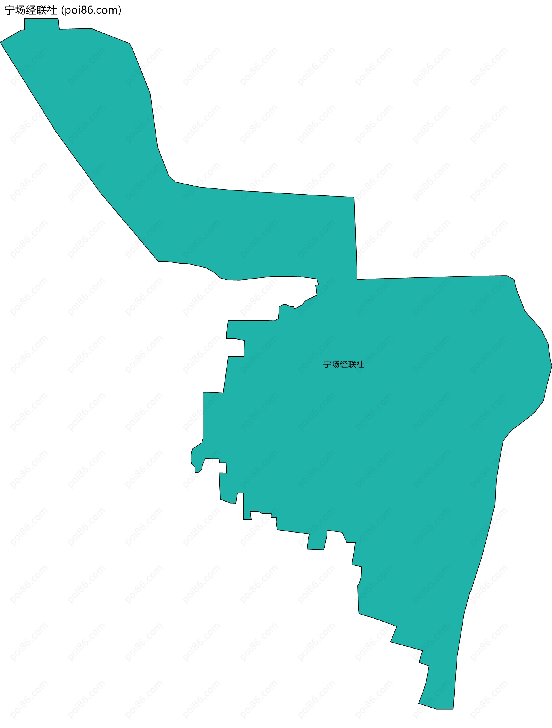 宁场经联社边界地图