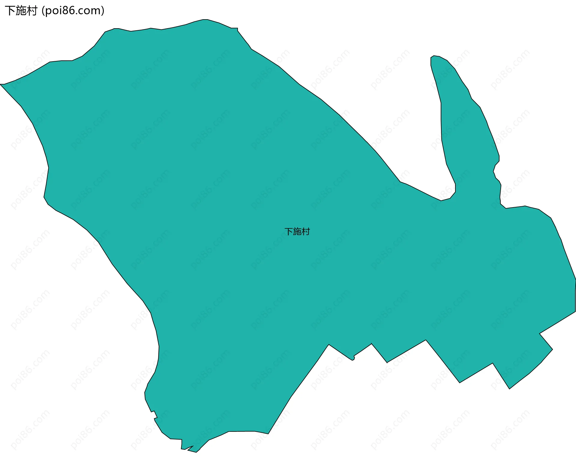 下施村边界地图