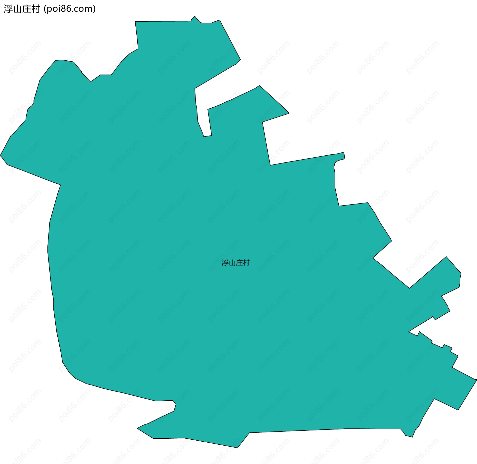 浮山庄村边界地图