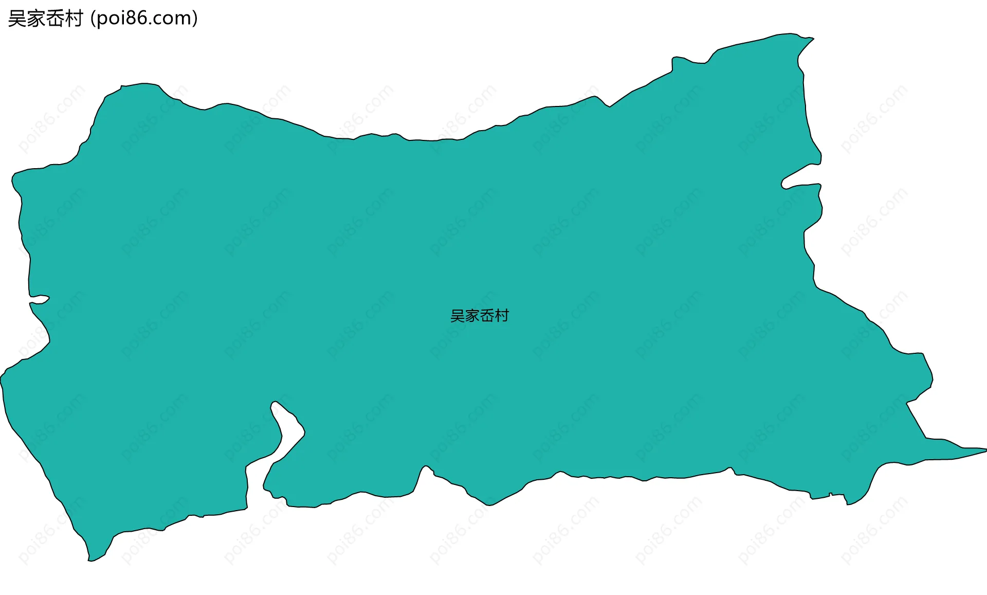 吴家岙村边界地图