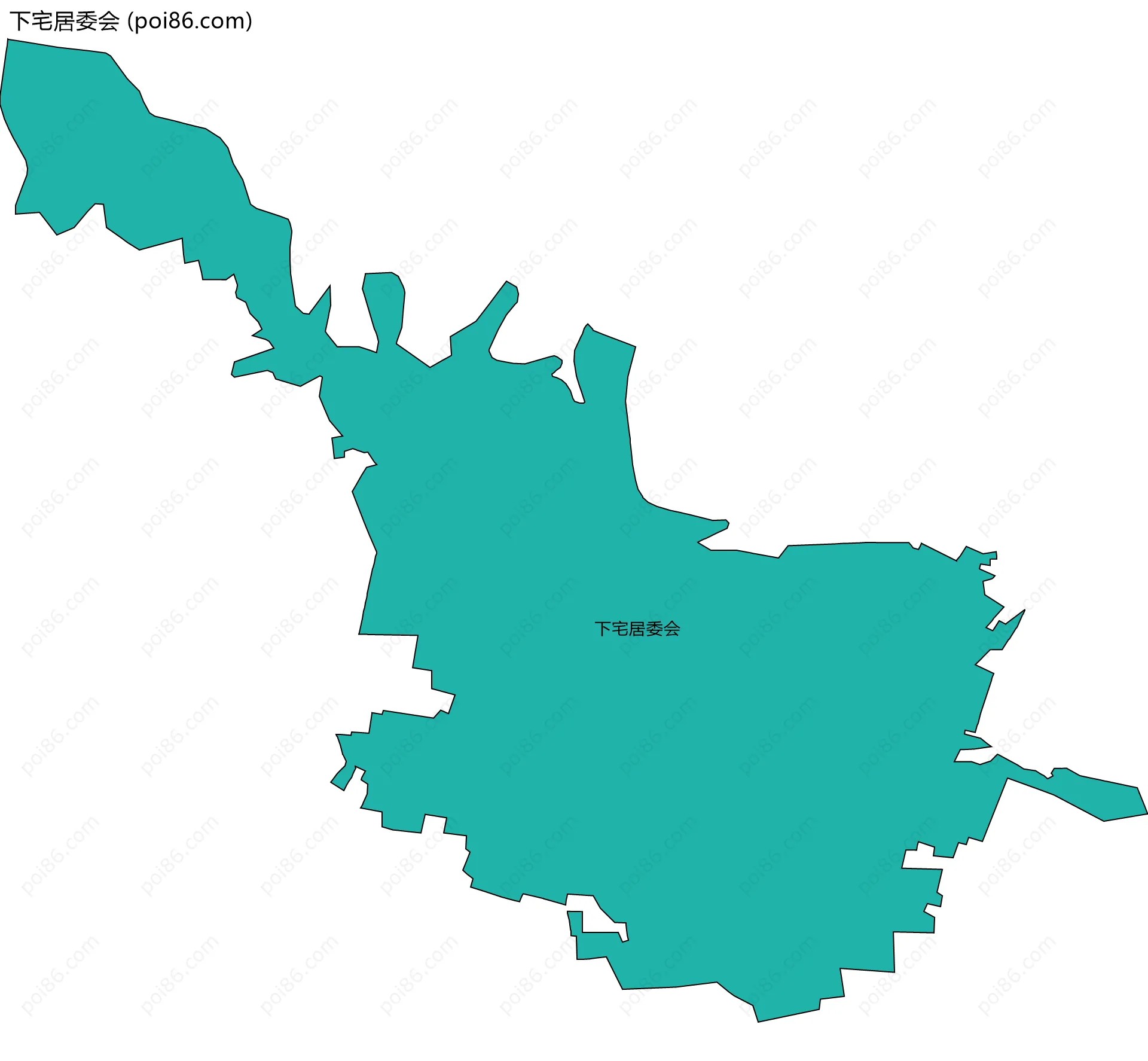 下宅居委会边界地图