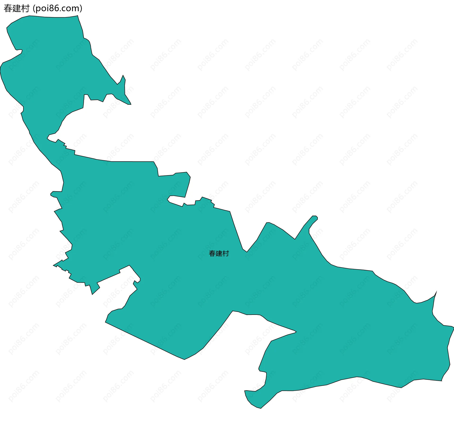 春建村边界地图
