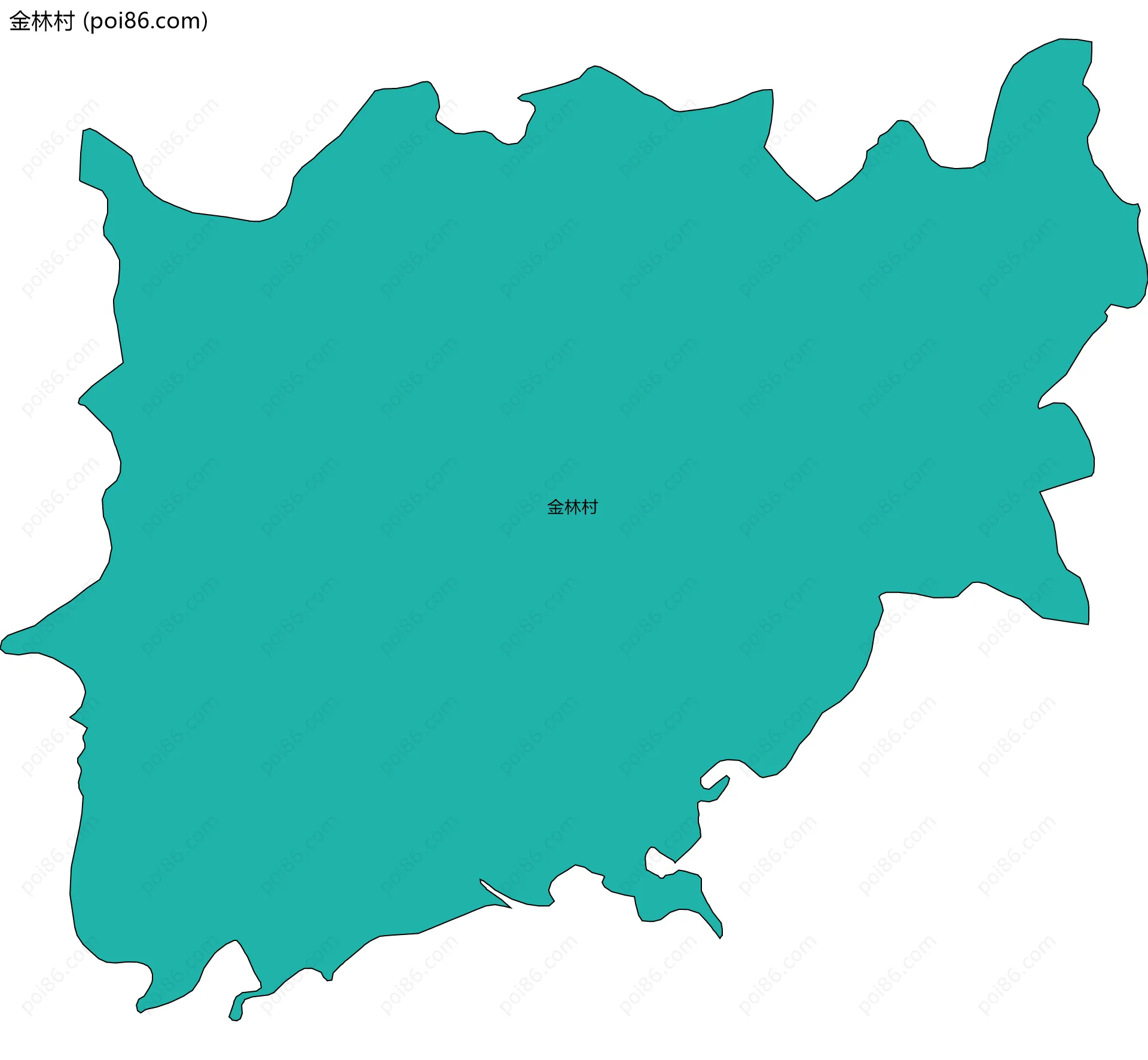 金林村边界地图