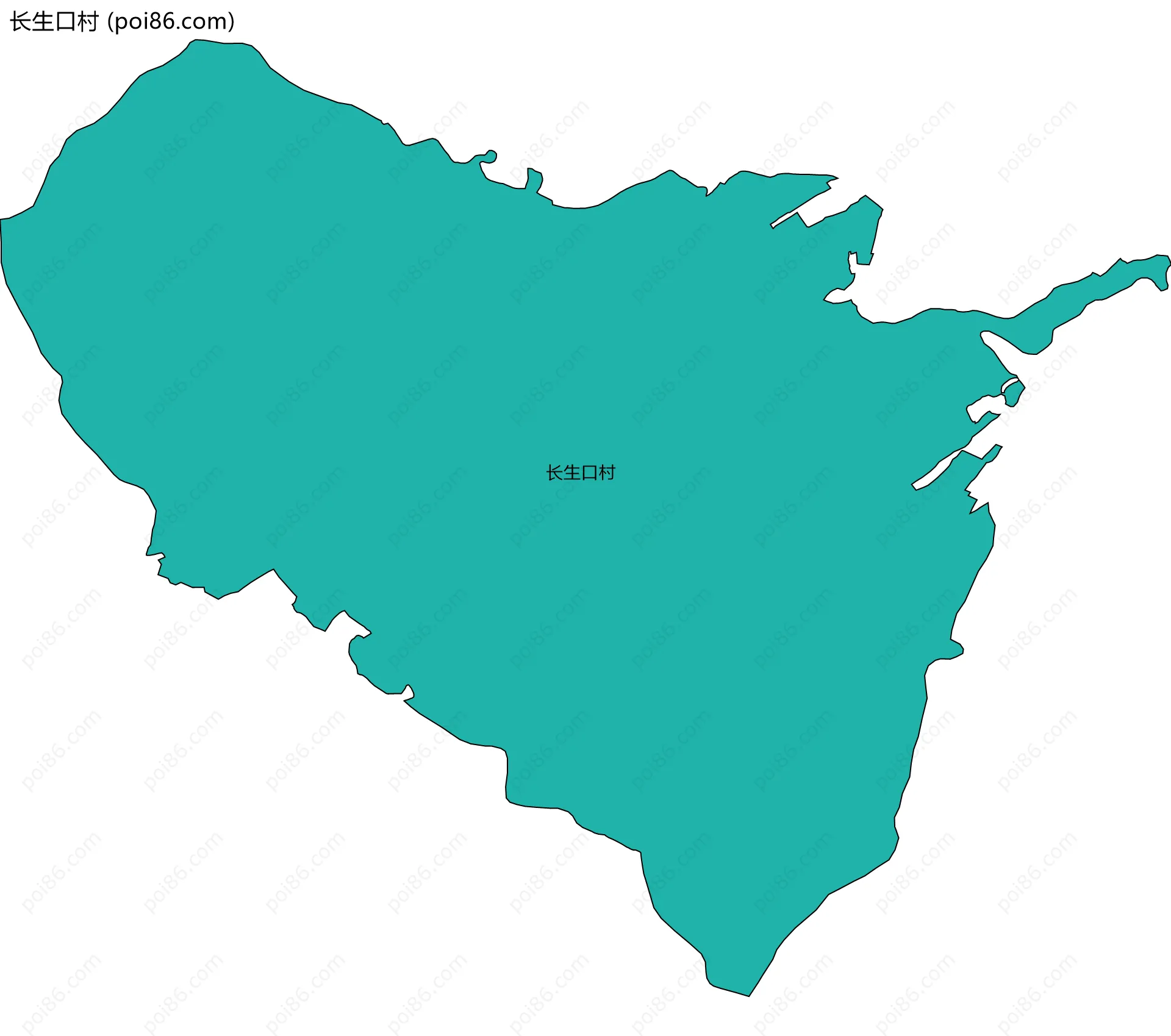 长生口村边界地图