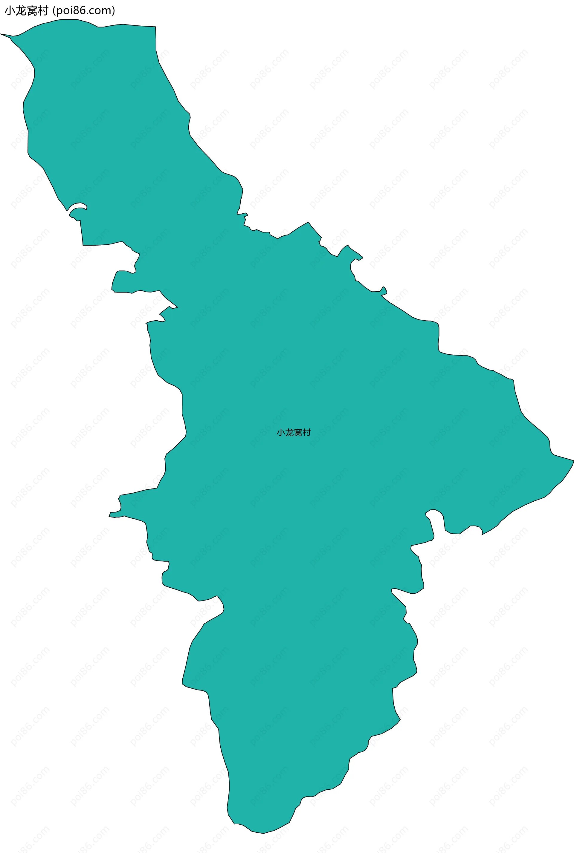 小龙窝村边界地图