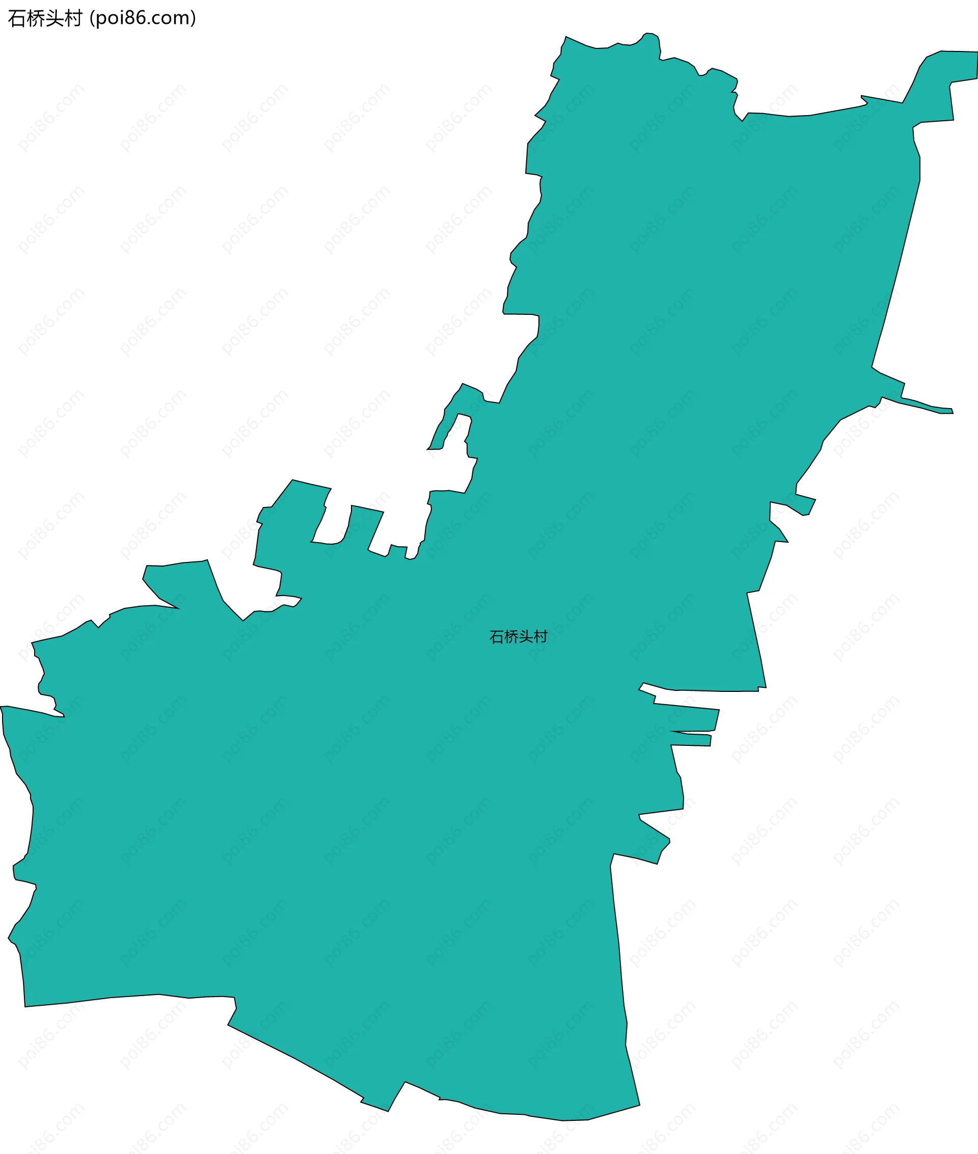 石桥头村边界地图