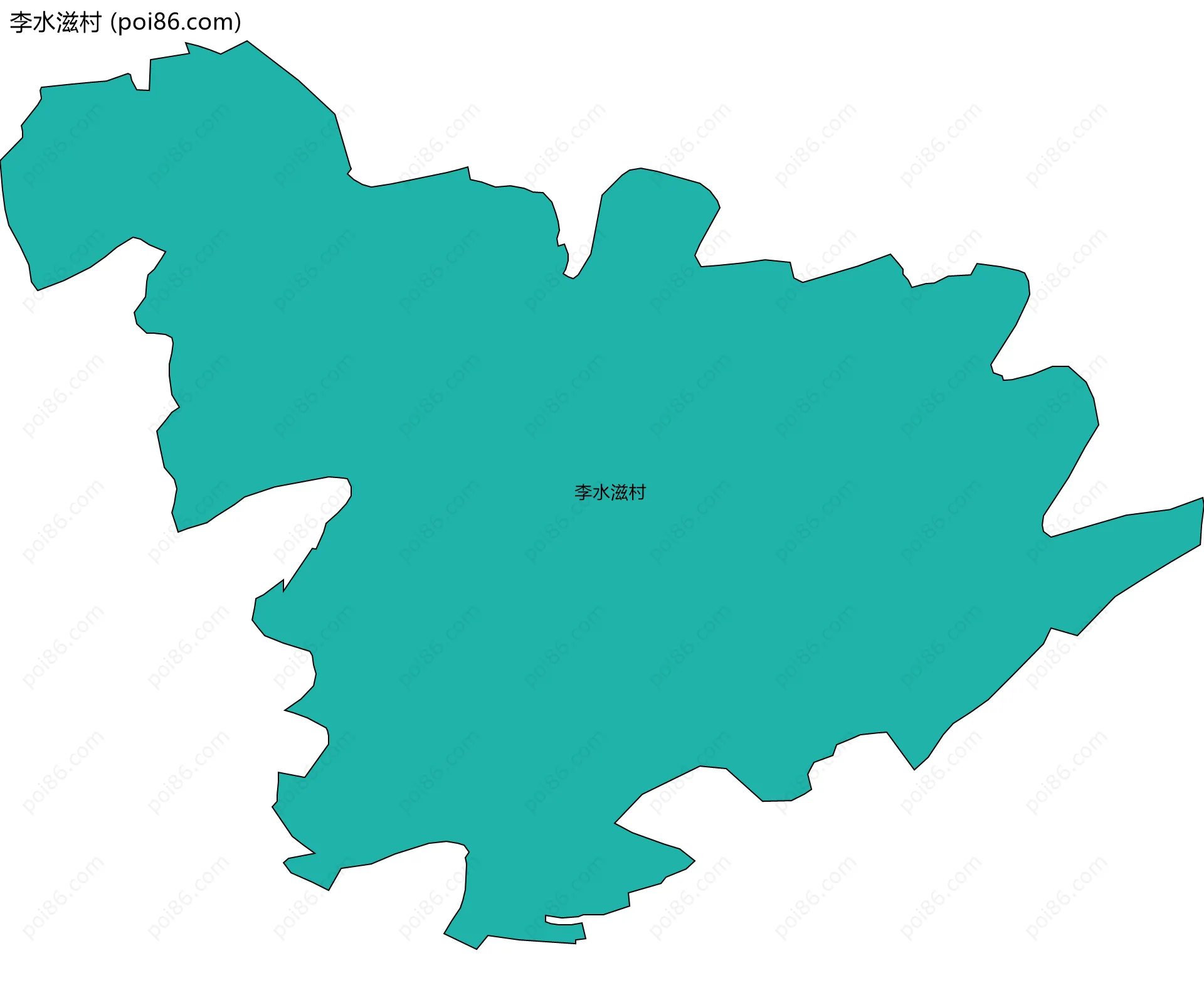 李水滋村边界地图