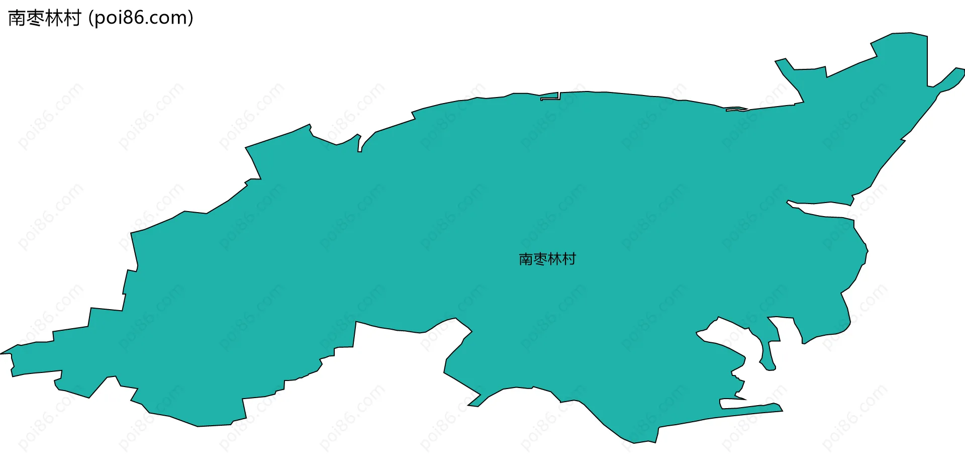 南枣林村边界地图